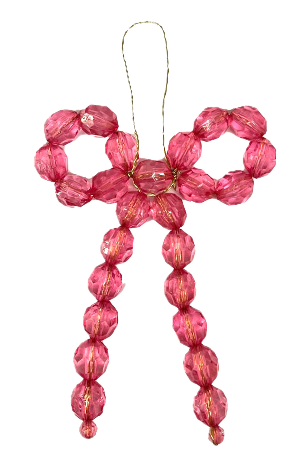 Pink Beaded Bow Hanging Gift