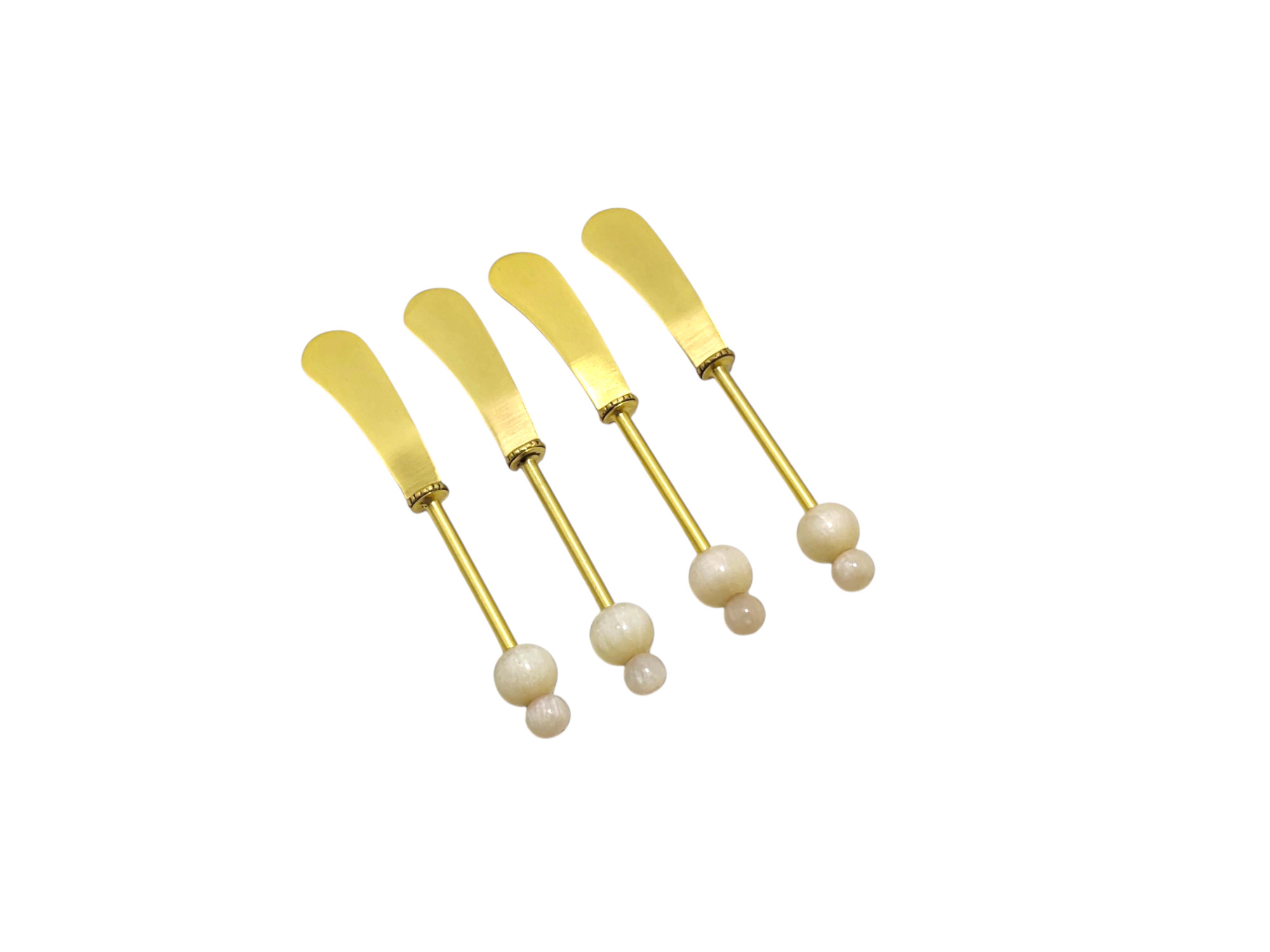 Pearl Gold Butter Knives Set/4 Gift