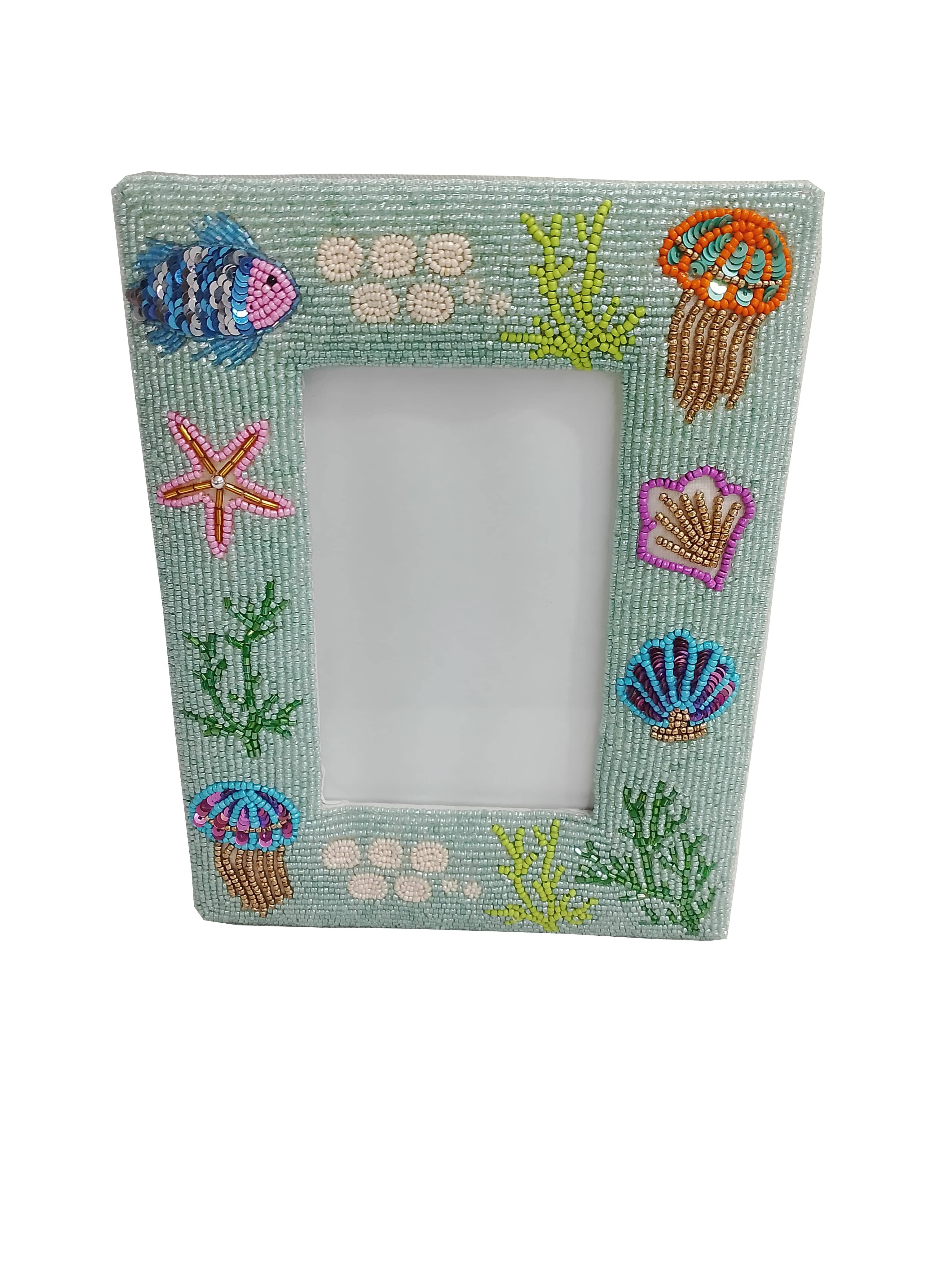 Beaded Sea World Photo Frame 15cm Gift