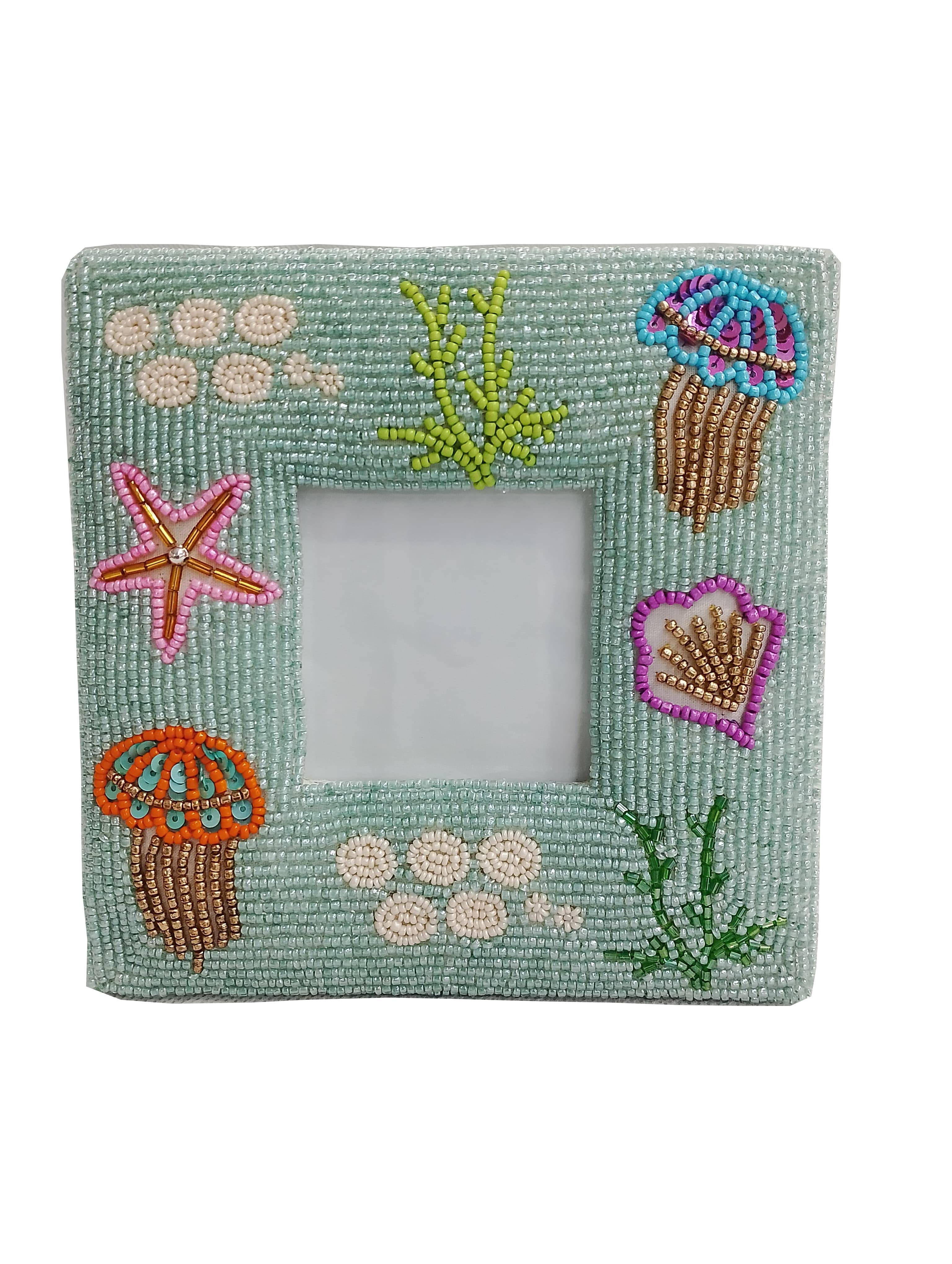 Beaded Sea World Photo Frame 7.5cm Gift