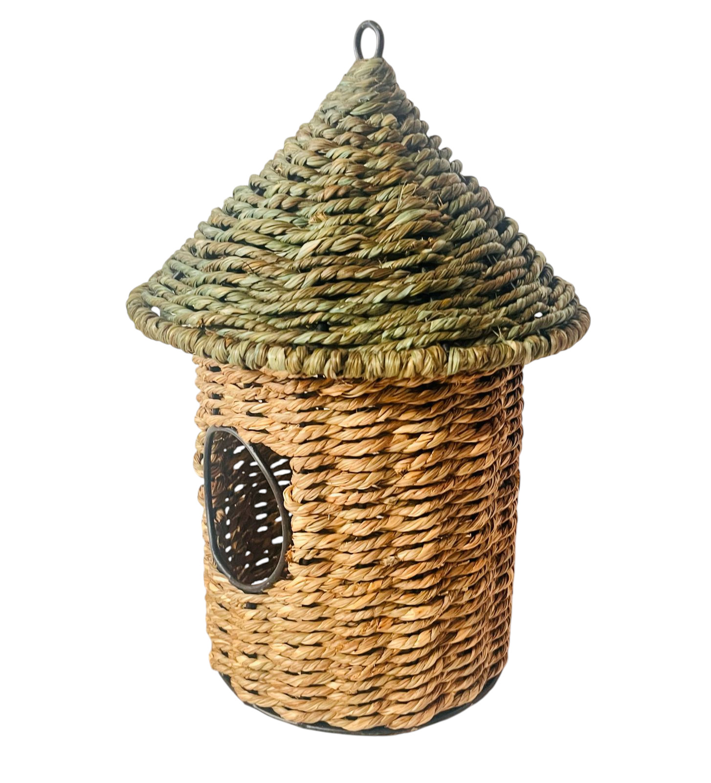 Hanging Jute Hut Round  27cm Gift