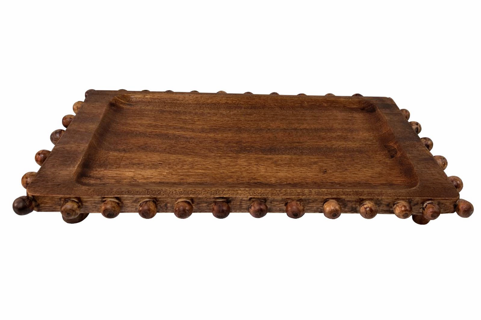 Wooden Balls Rectanguler Tray Large 45x25cm Gift
