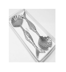 Shell Salad Servers Set/2 Gift