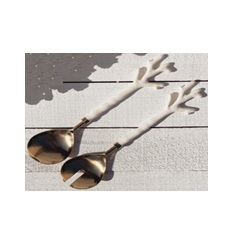 White Coral Salad Servers Set/2 Gift
