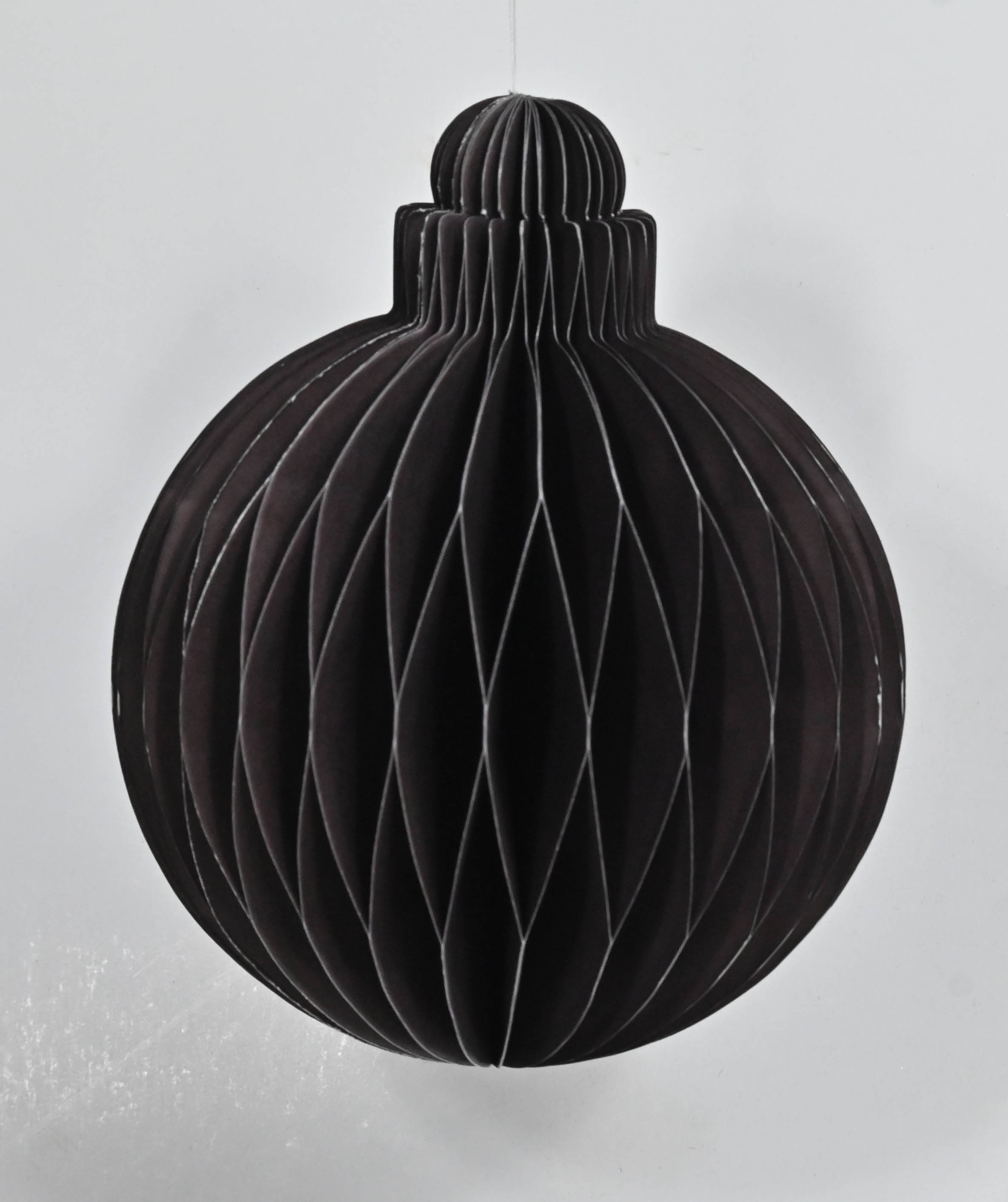 Round Bauble Hanging - 15cm Solid Brown Gift