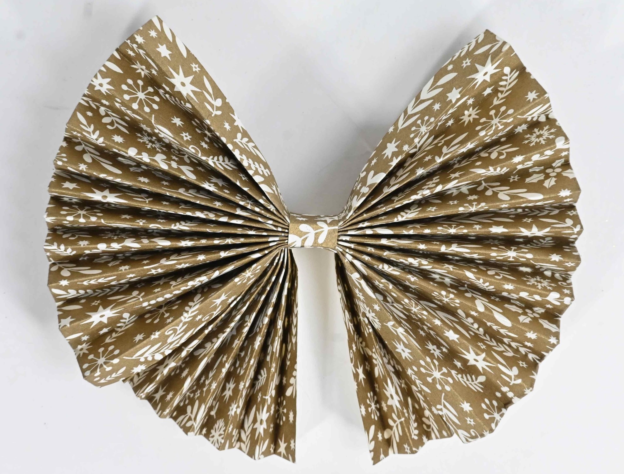 Printed Paper Bow In A Box - Medium Bronze A Gift