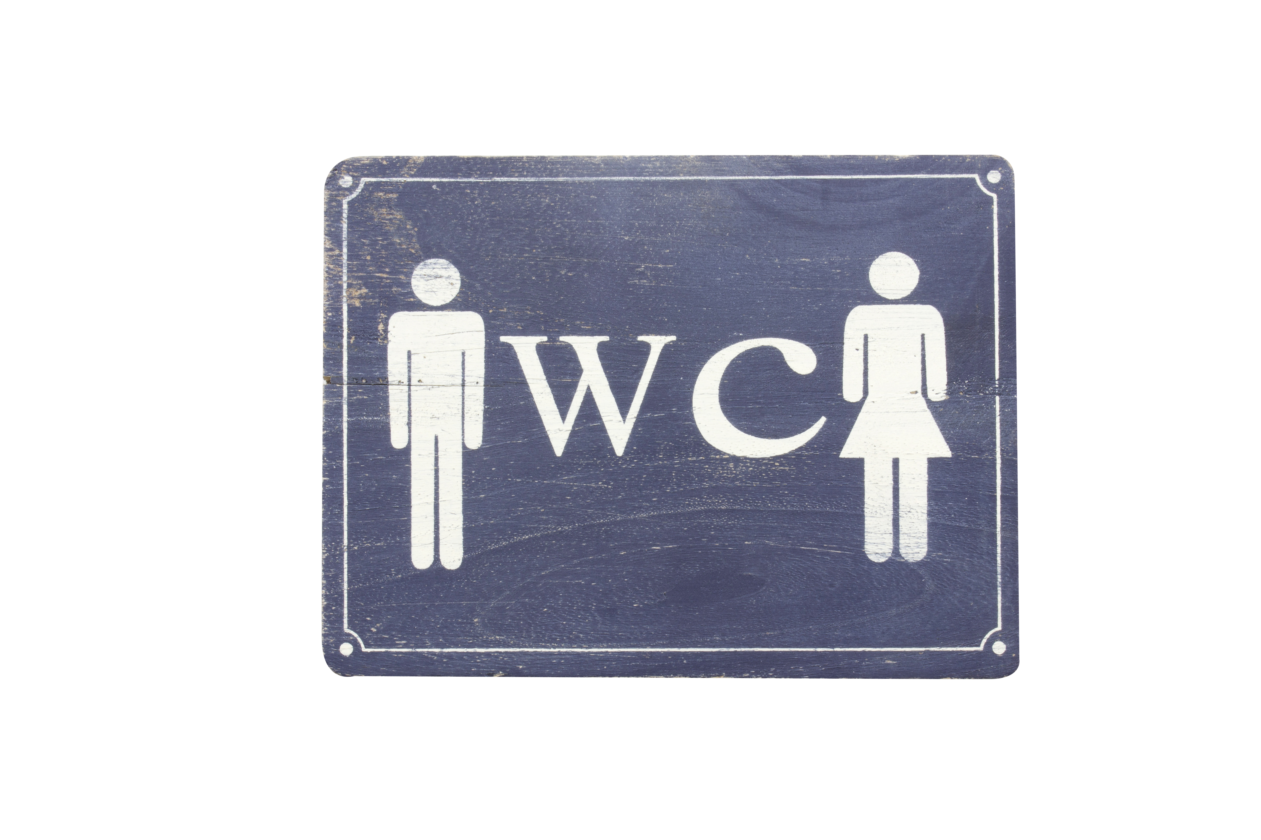 Wc Sign Seaside Gift