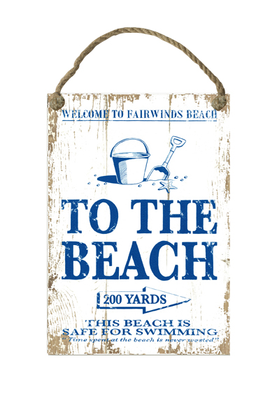 To The Beach Sign By The Sea Gift