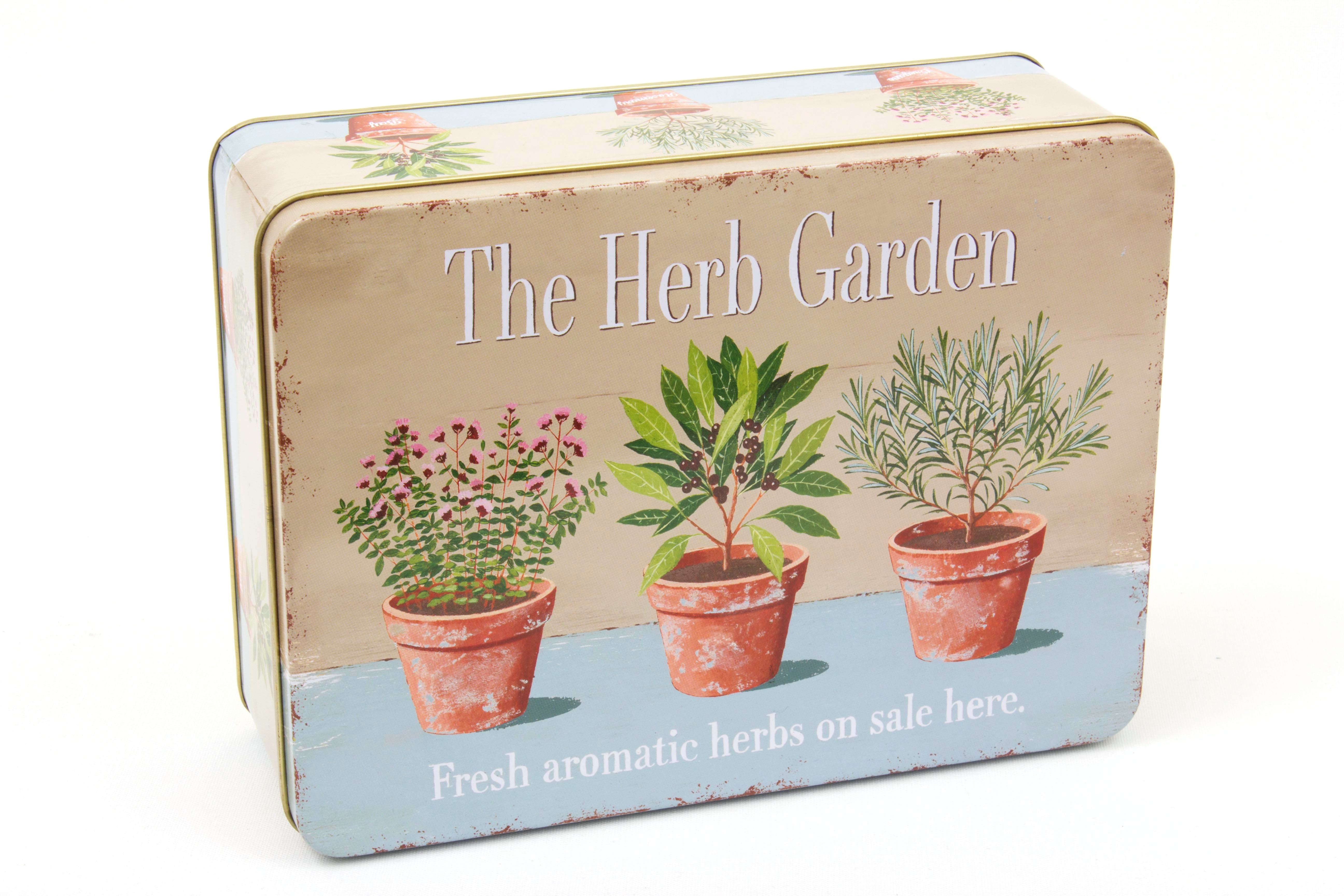 The Herb Garden Rectangular Lunch Tin Gift