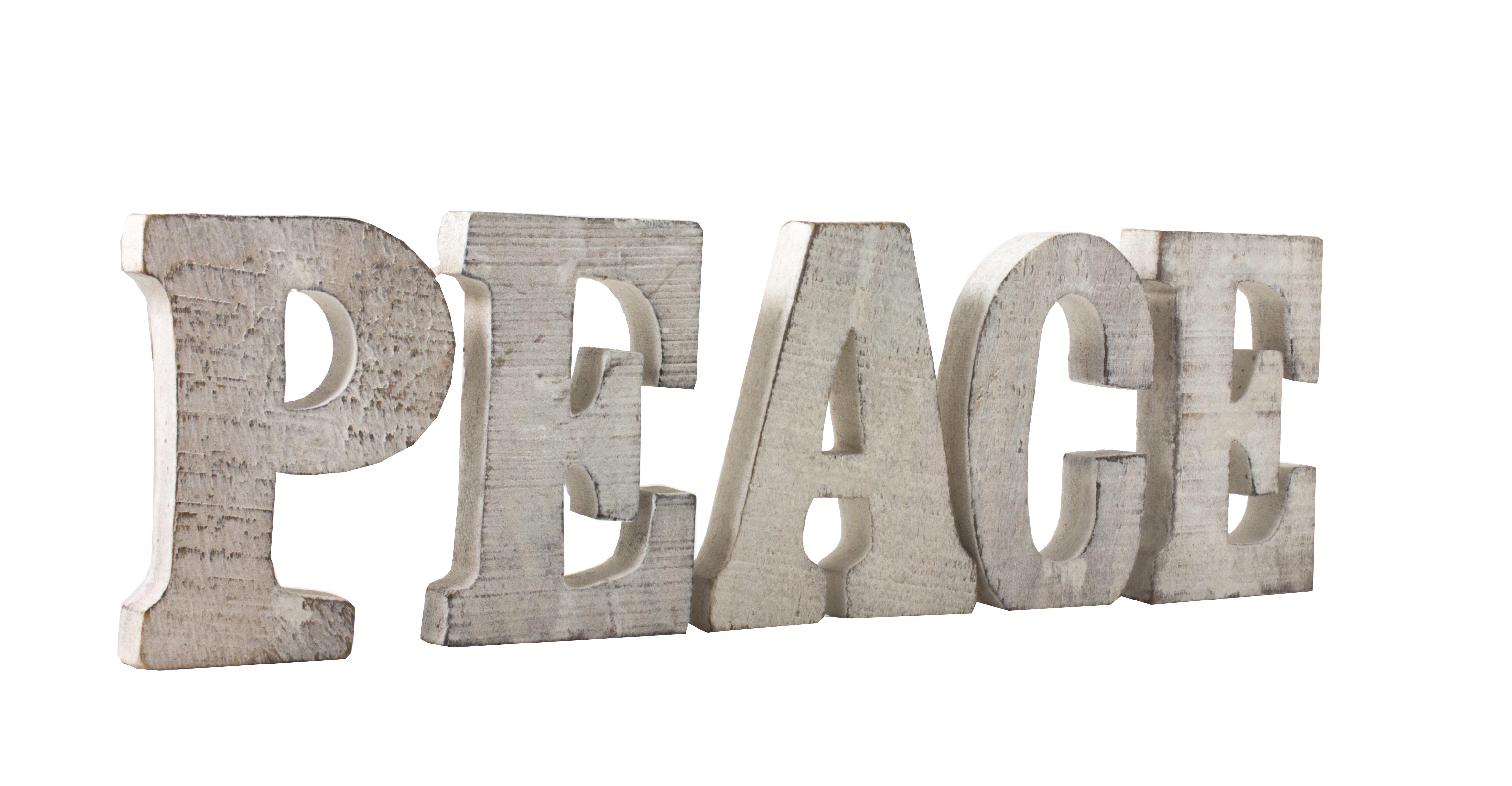 Peace Free Standing Wooden Sign Gift