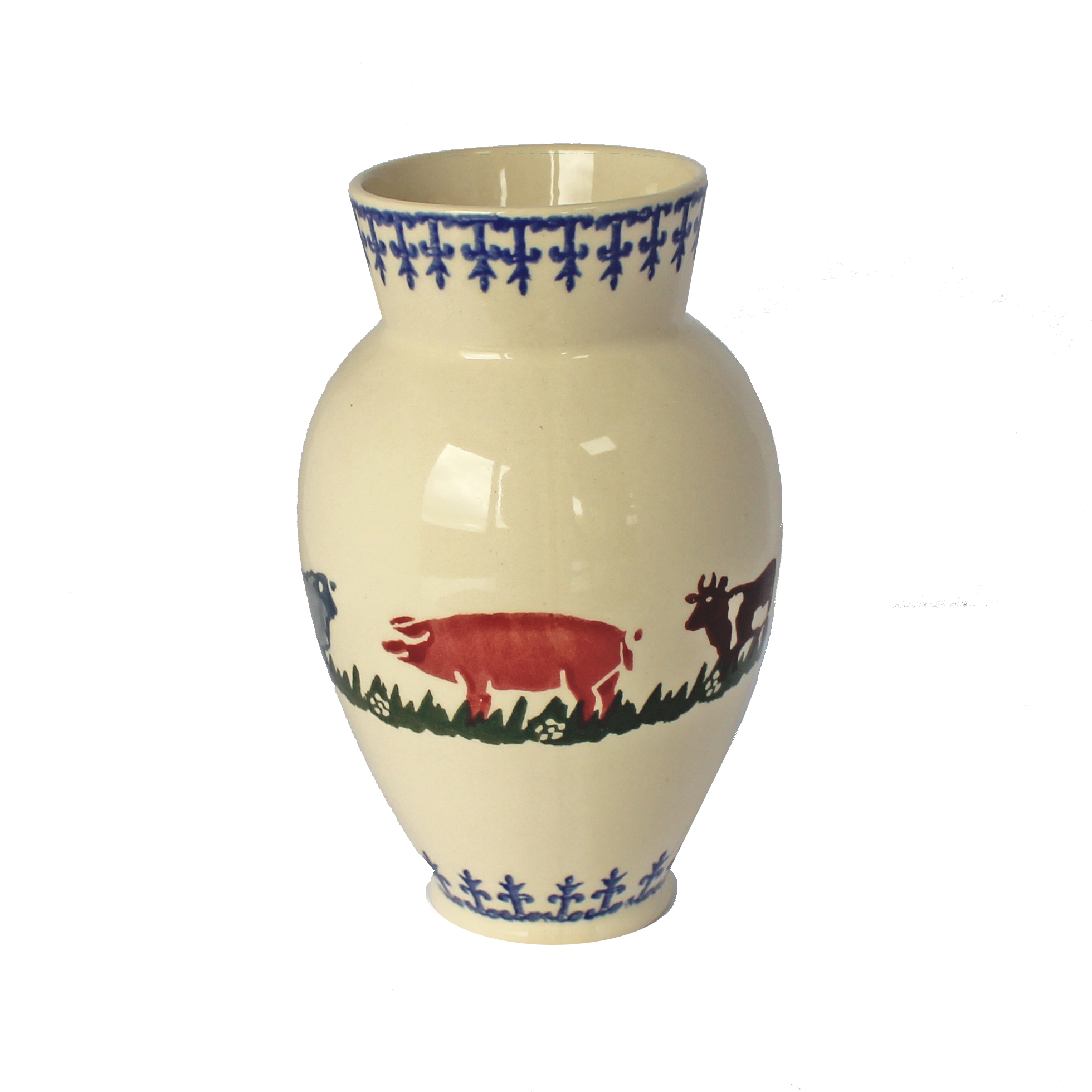 Brixton Farm Animals Vase Medium 16cm Gift