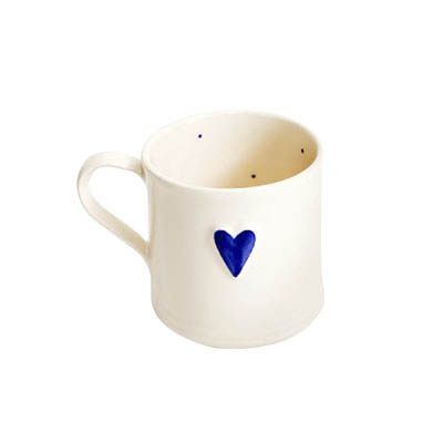 Shaker Blue Heart 150ml Mug Gift