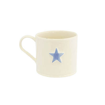 Shaker Pale Blue Star 150ml Mug Gift