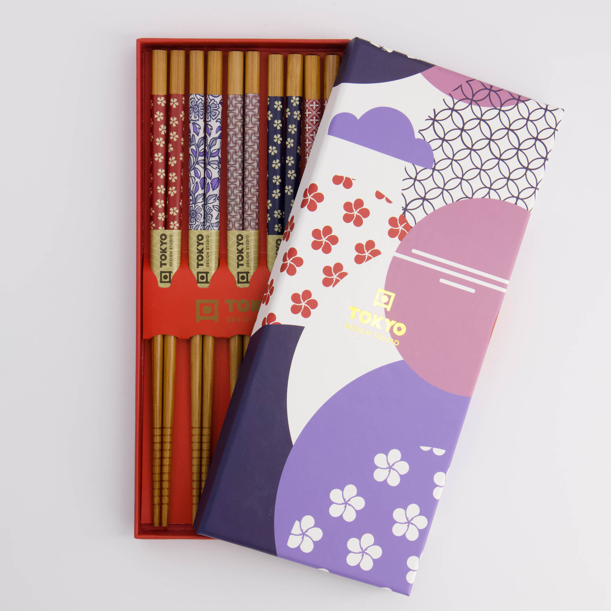 Chopstick Giftset/5 Circle Flower  297a 21307 1/100 Gift