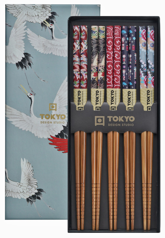 Chopstick Giftset/5 Crane 17947 1/100 Gift