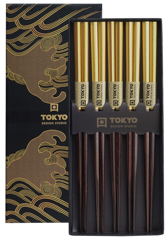 Chopstick Giftset/5 Gold 4496 1/100 Gift