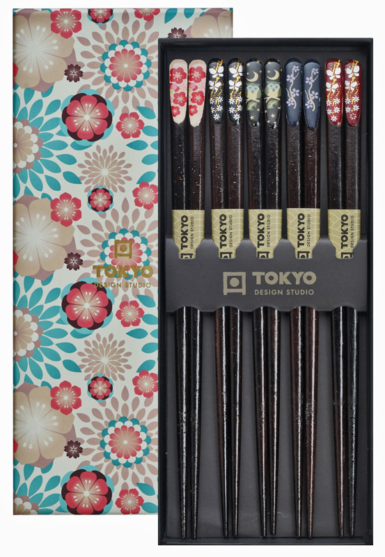 Chopstick Giftset/5 Nippon Floral 17945 1/100 Gift