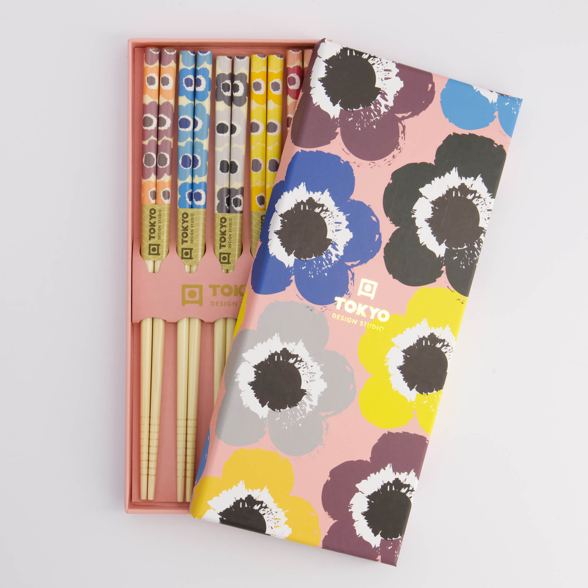 Chopstick Giftset/5 Pink Flowers  2925a 21316 1/100 Gift