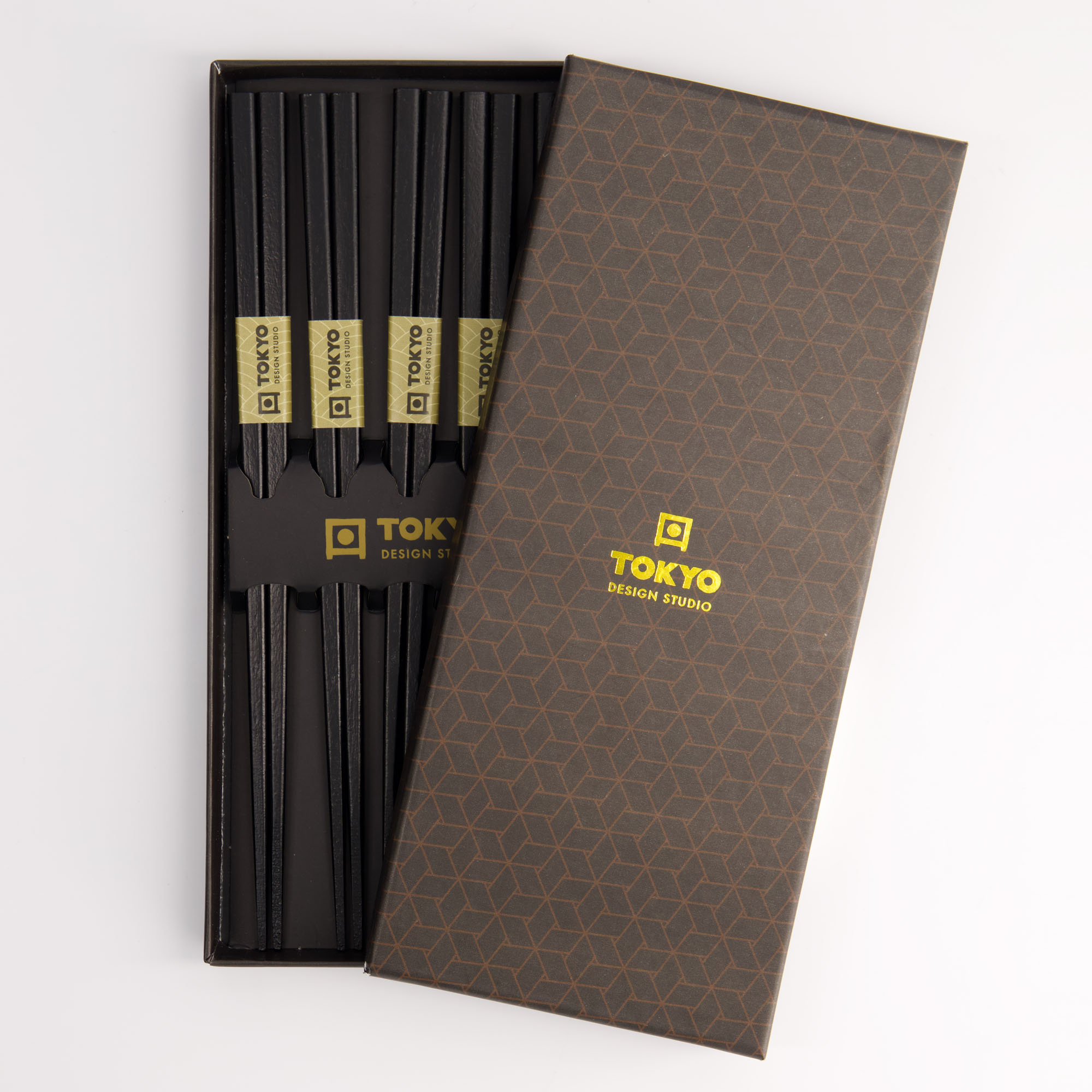 Chopstick Giftset/5 Square Black 8221 1/100 Gift