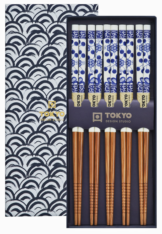 Chopstick Giftset/5 Wave Blue 17950 1/100 Gift