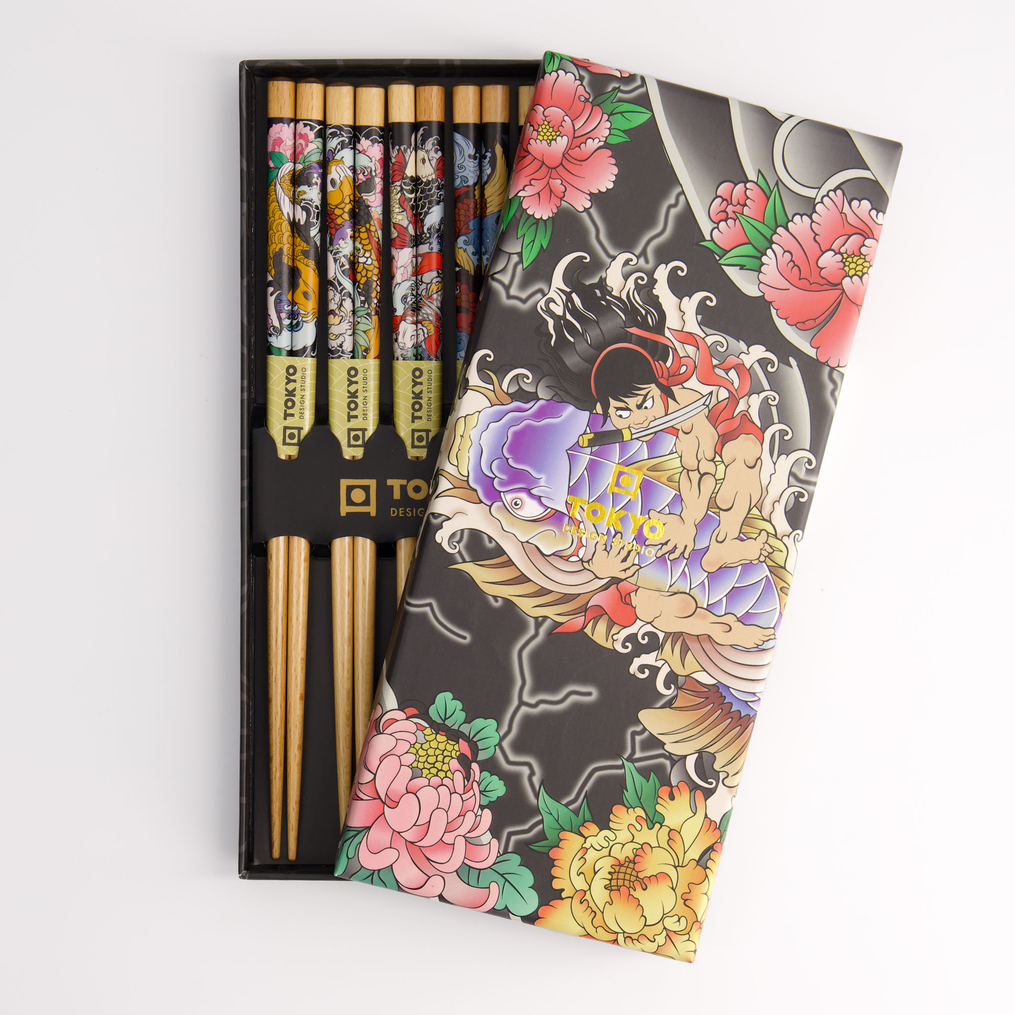 Chopstick Giftset/5 Yakuza Carp Gift