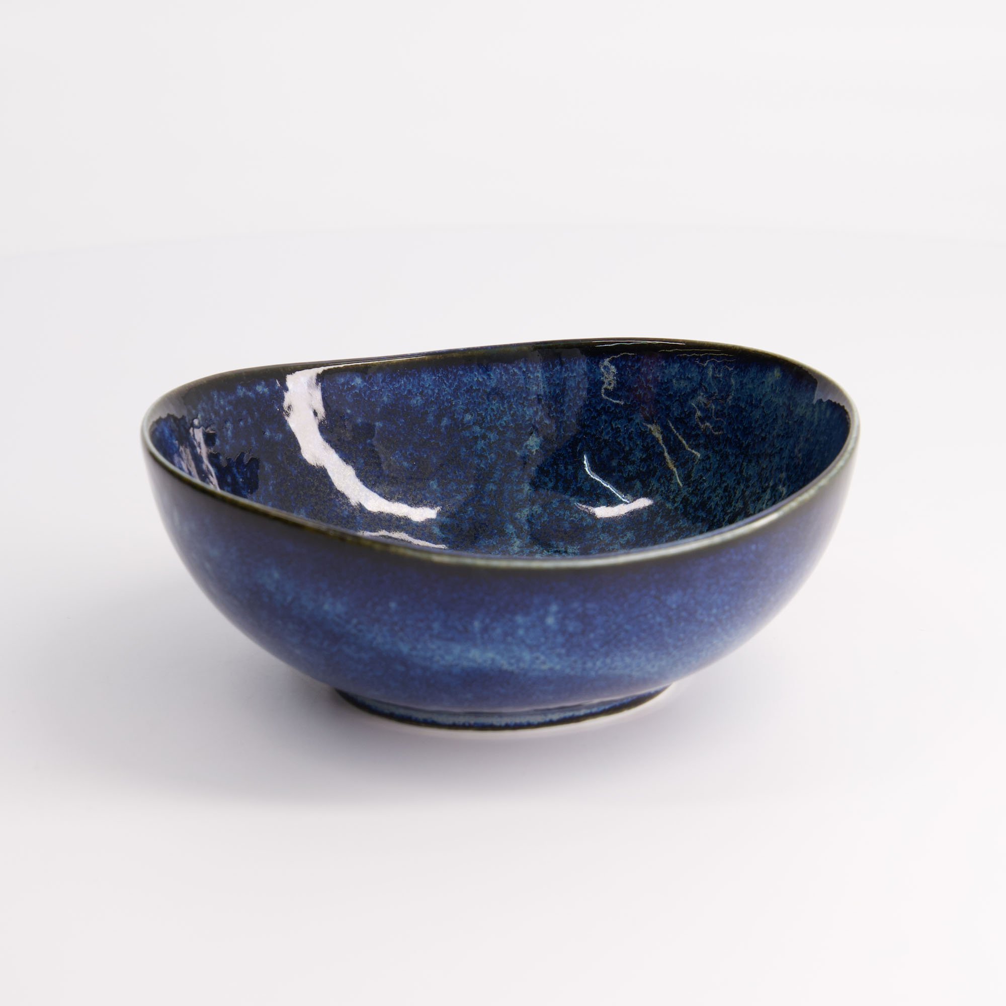 Cobalt Blue Oval Bowl 13.8x5.4cm 300ml Yw-5016  10/80 Gift