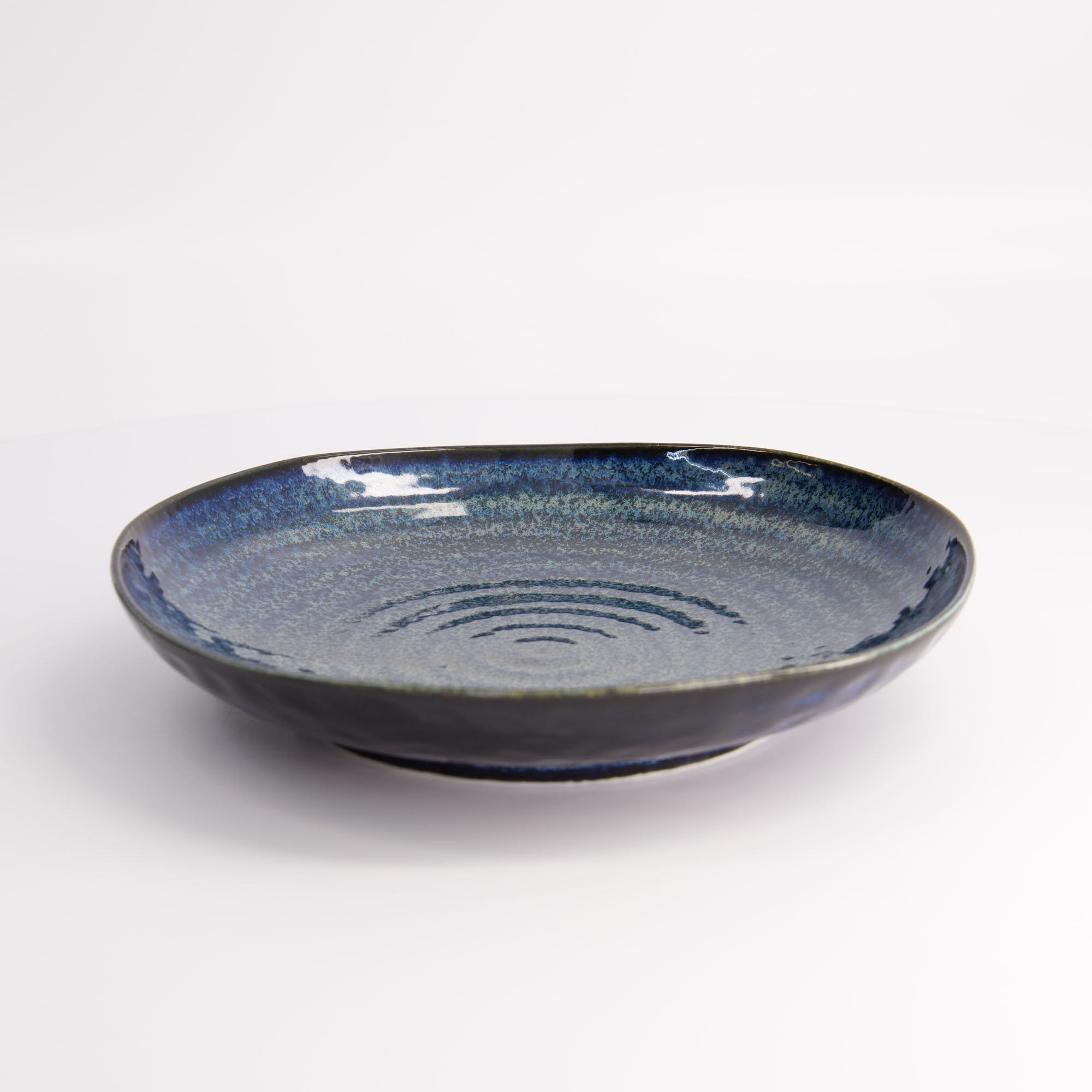 Cobalt Blue Triangle Plate 22.7x4.4cm Yw-5014  5/30 Gift