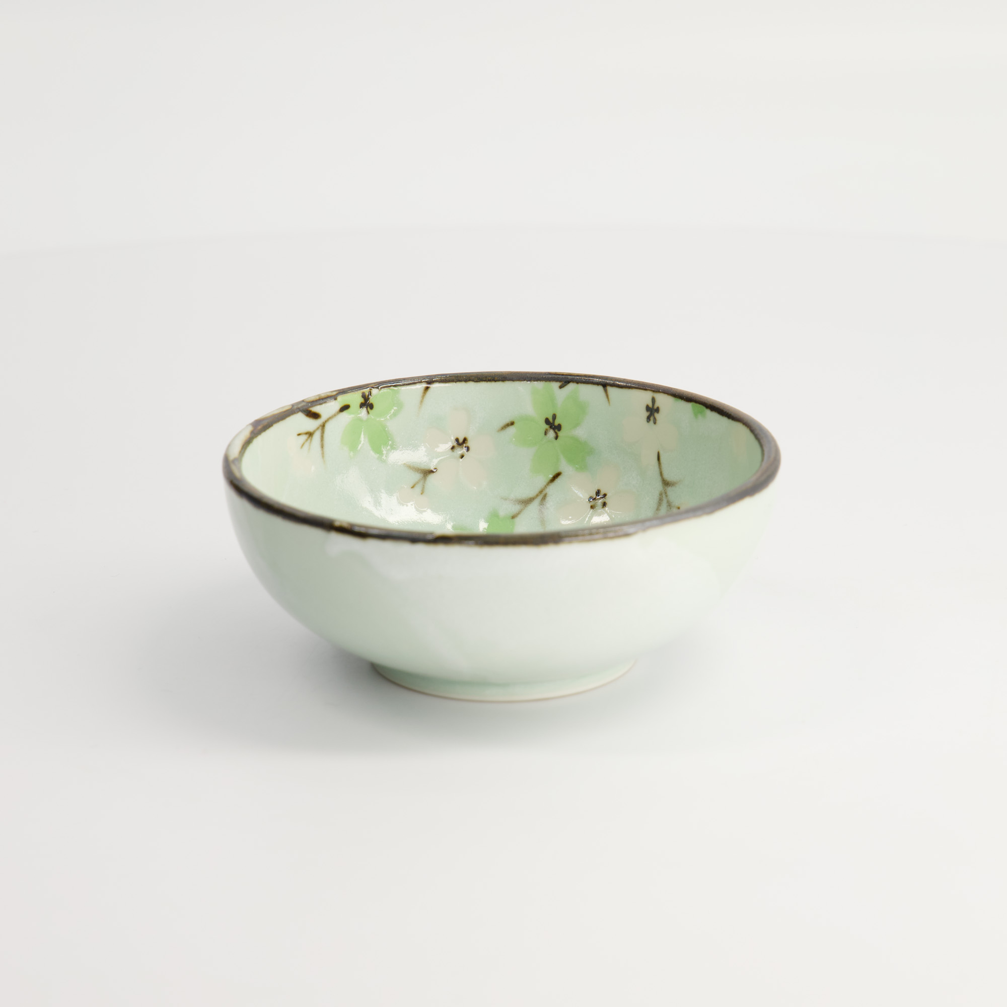 Green Cosmos Bowl 11.2x4.5cm 200ml Q54/gc 12/72 Gift