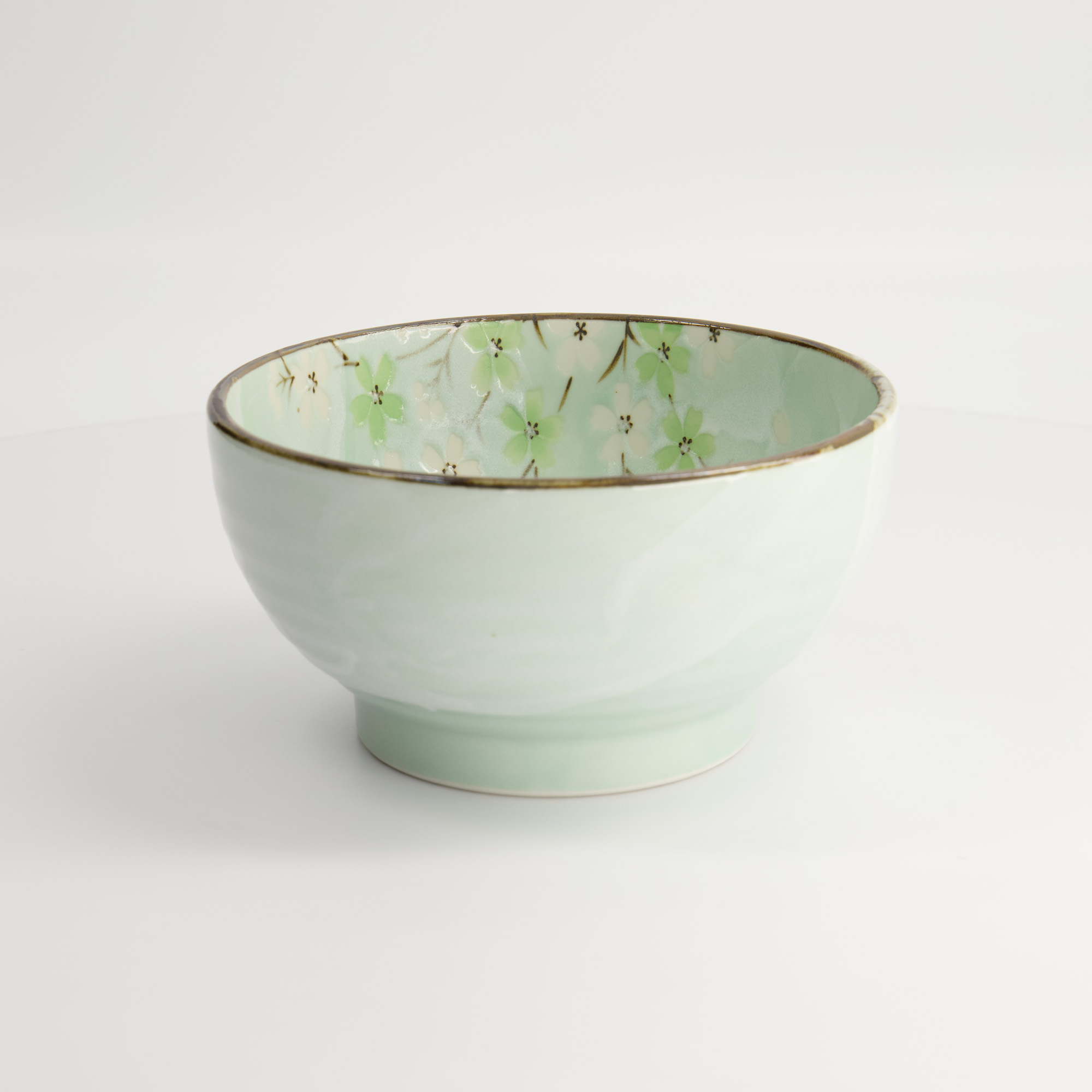 Green Cosmos Bowl 17x9cm 950ml Q567/gc 4/24 Gift