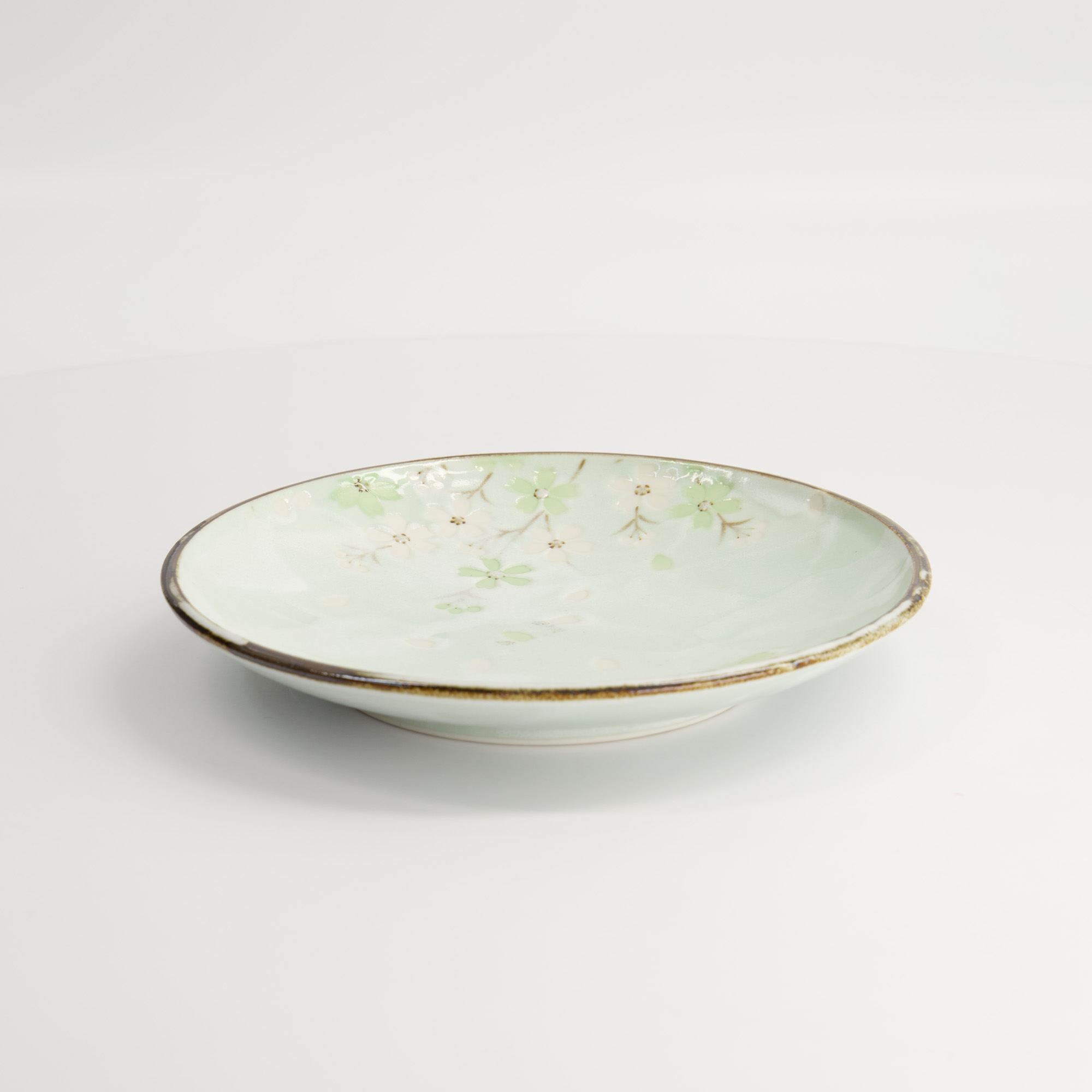 Green Cosmos Plate 19.5x3cm Q275/gc 6/48 Gift