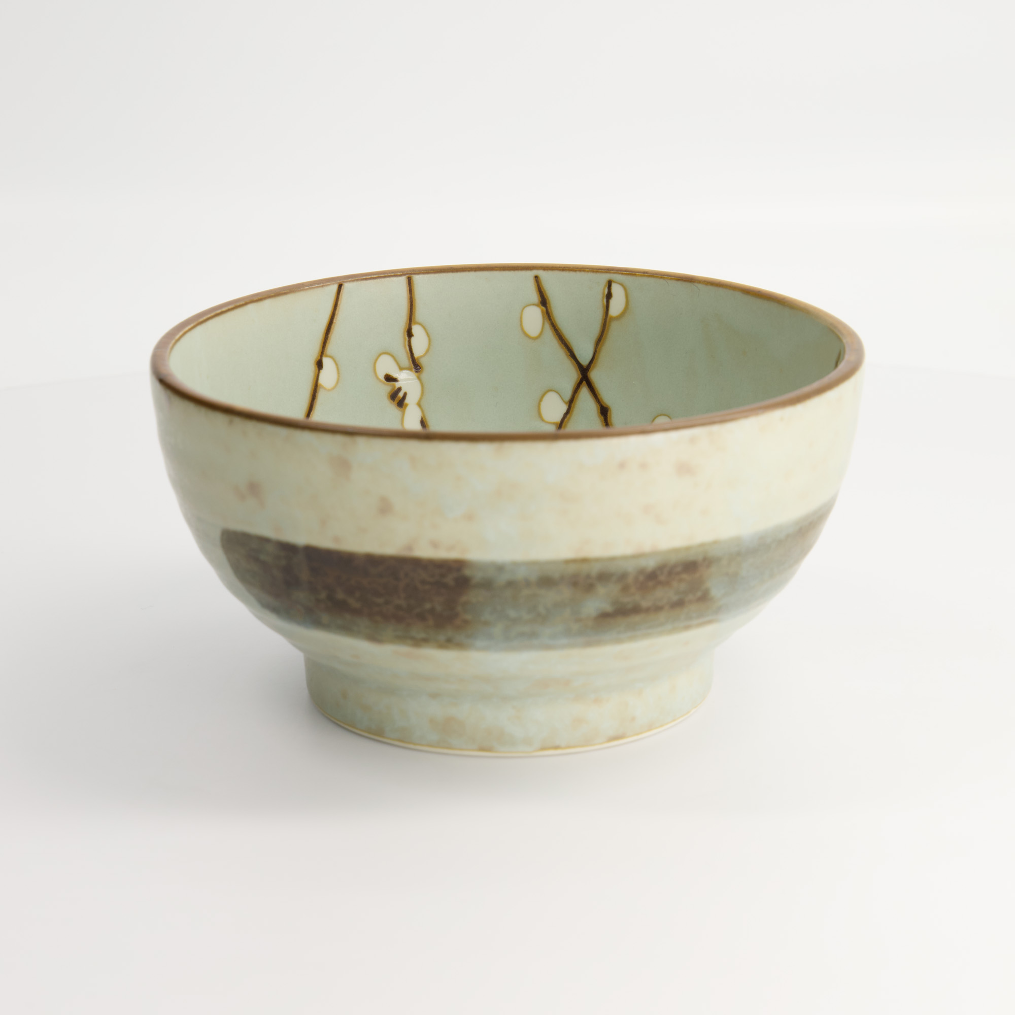 Green Soshun Bowl 17x9cm 950ml Q567/bp 4/24 Gift