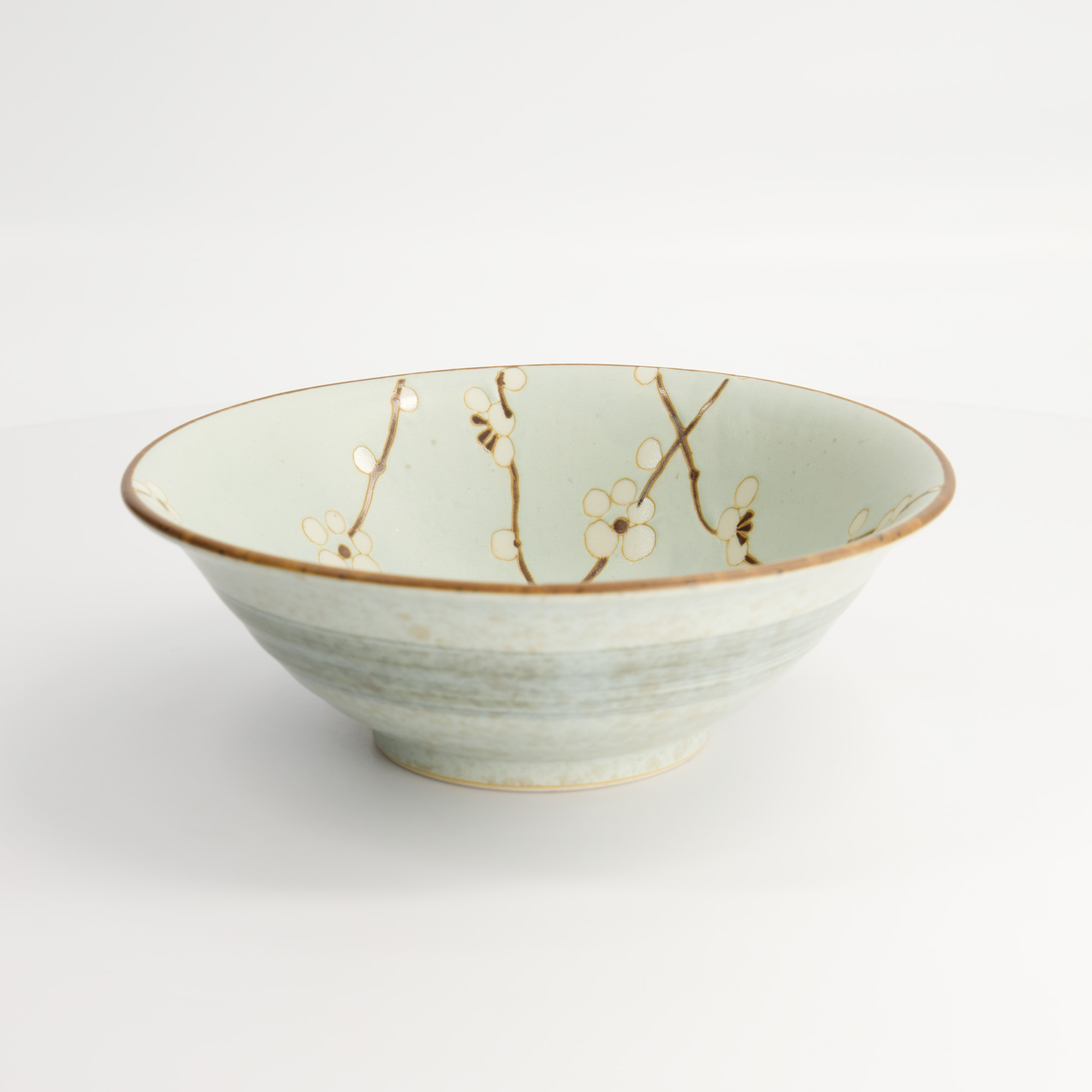 Green Soshun Bowl 20x7cm 750ml Q579/bp 6/36 Gift