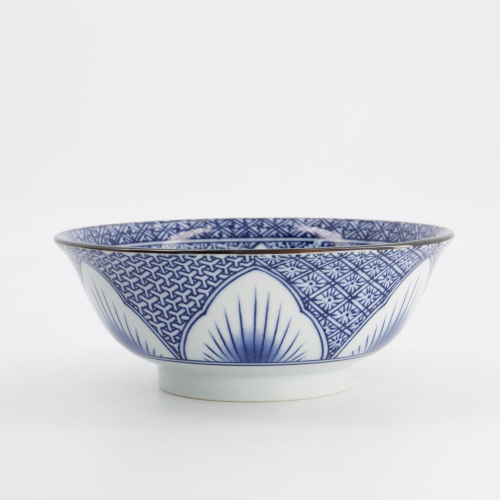 Lily Flower Bowls Ramen 20.5x8cm 1200ml Blue 20935 3/24 Gift