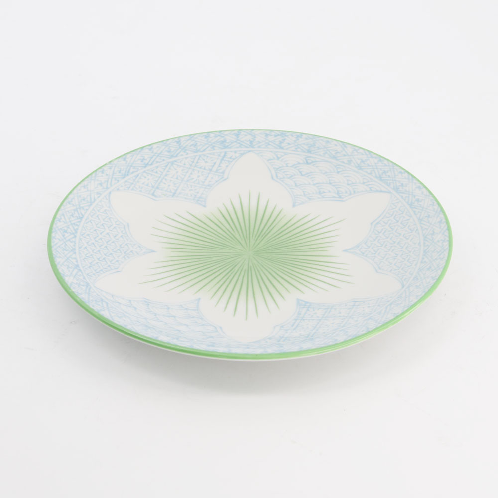 Lily Flower Plate 20x2cm Light Blue 21154 6/48 Gift