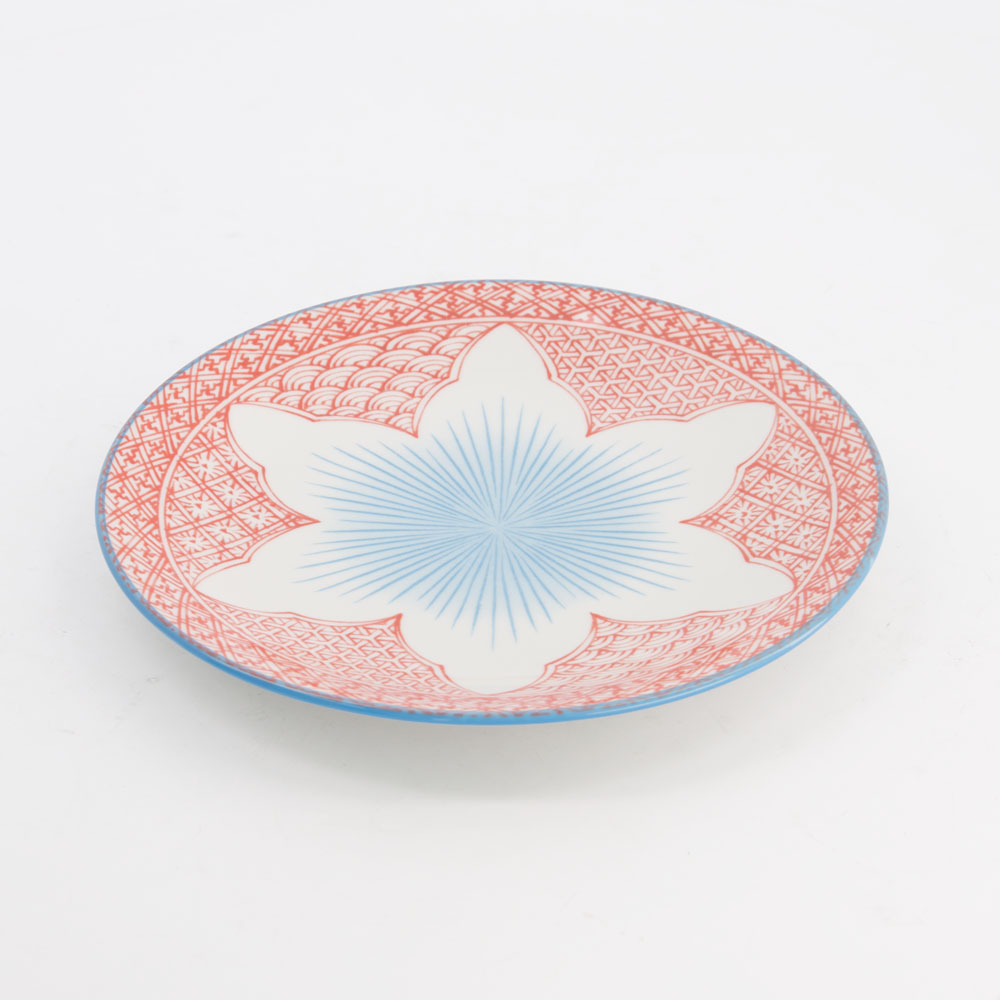 Lily Flower Plate 20x2m Red 21153 6/48 Gift