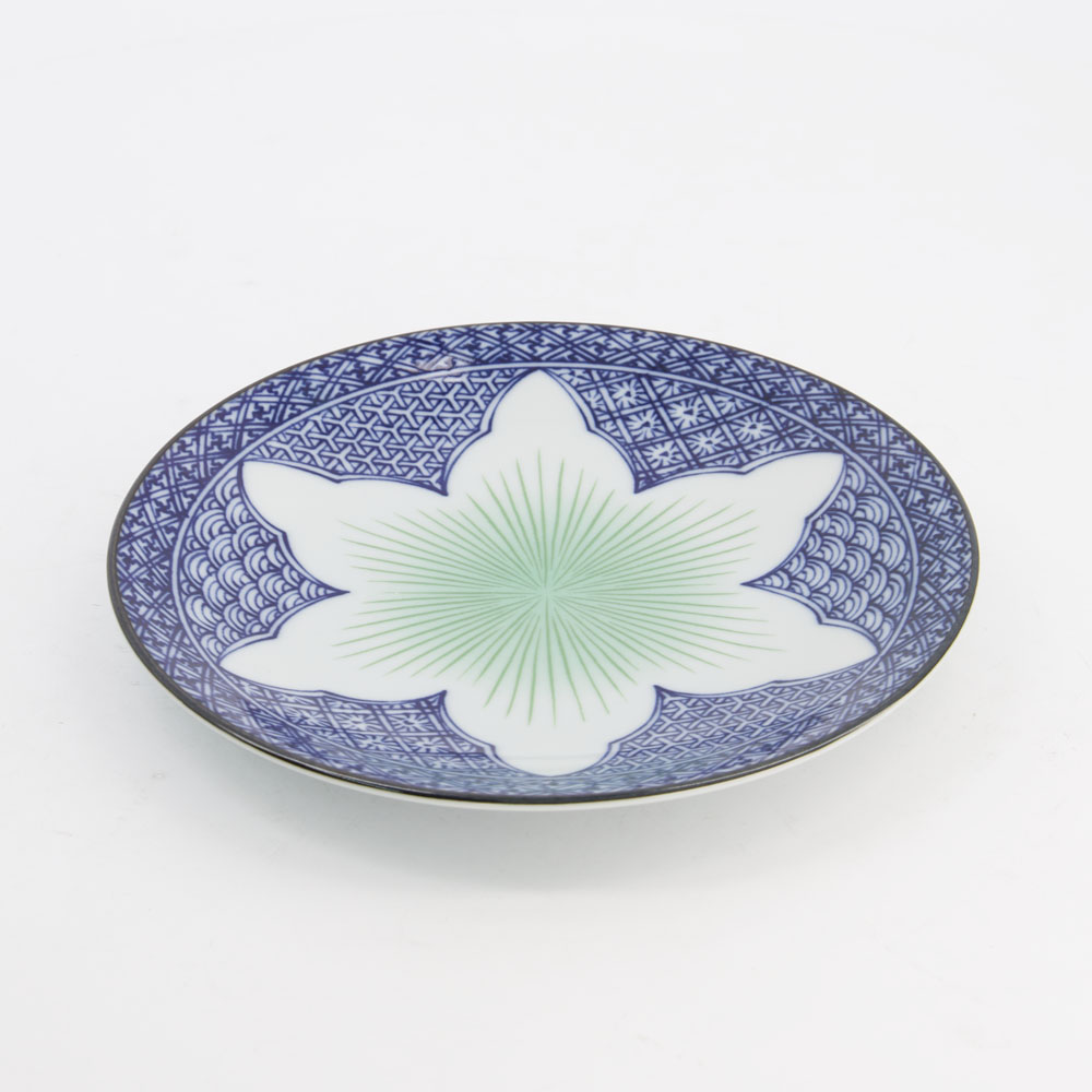 Lily Flower Plate 26x2cm Blue 21156 6/36 Gift