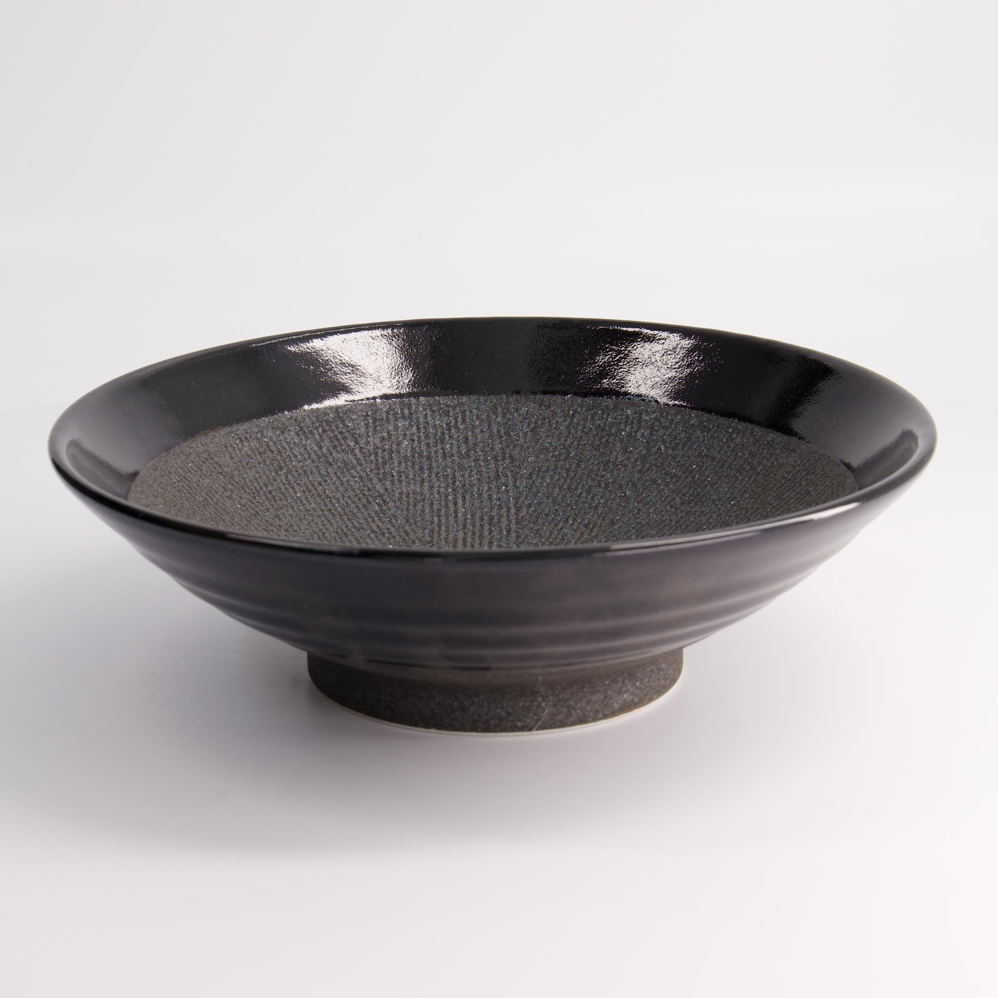 Mixed Bowl Black Suribachi 24x7.5cm Black 3/24 21214 Gift