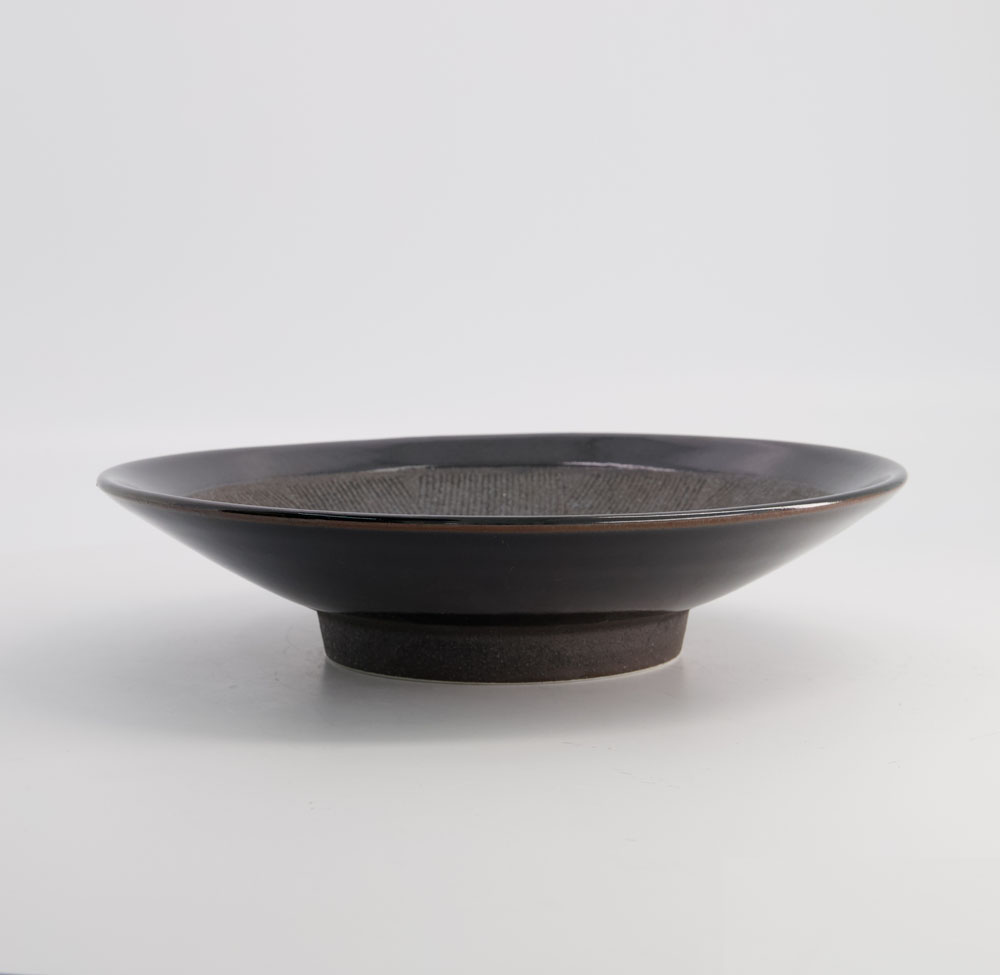 Mixed Bowl Black Suribachi 27x6cm Black 3/18 21214 Gift