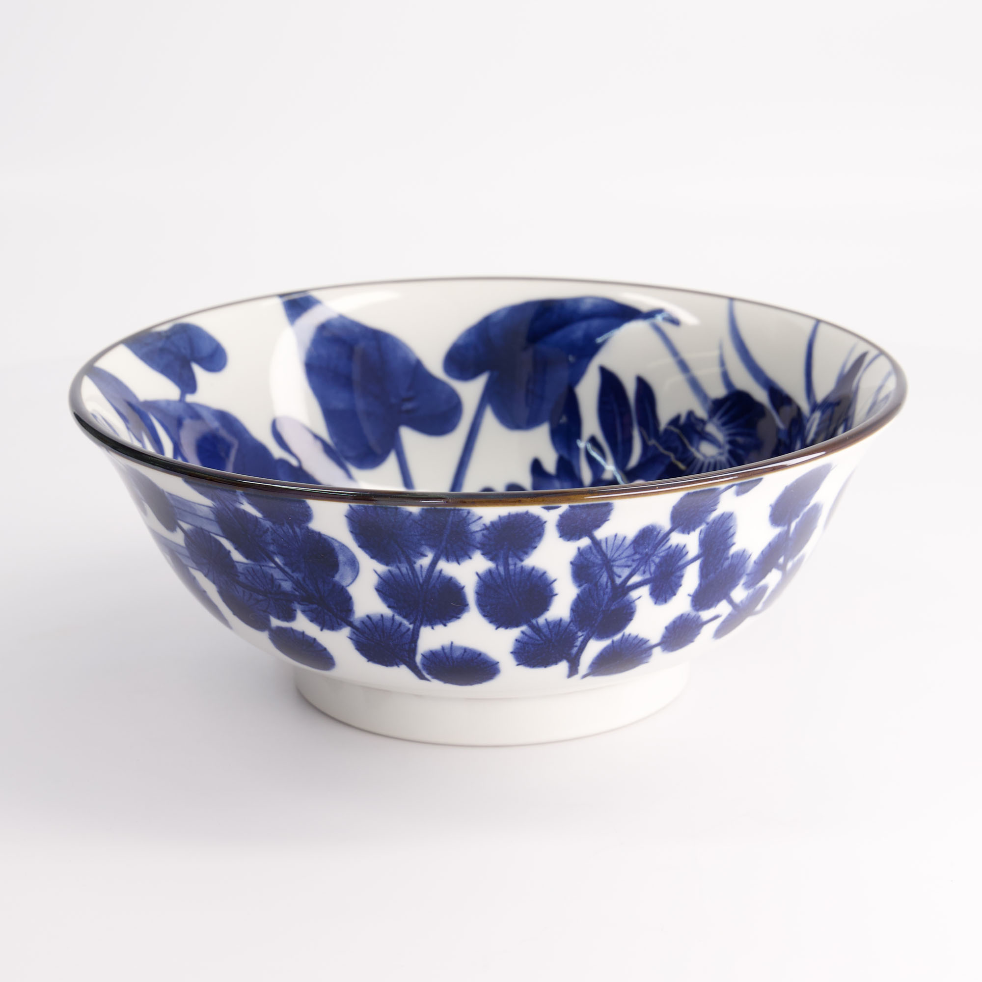 Mixed Bowl Iris 20.5x8cm Blue/white Ka-44 4/32 Gift