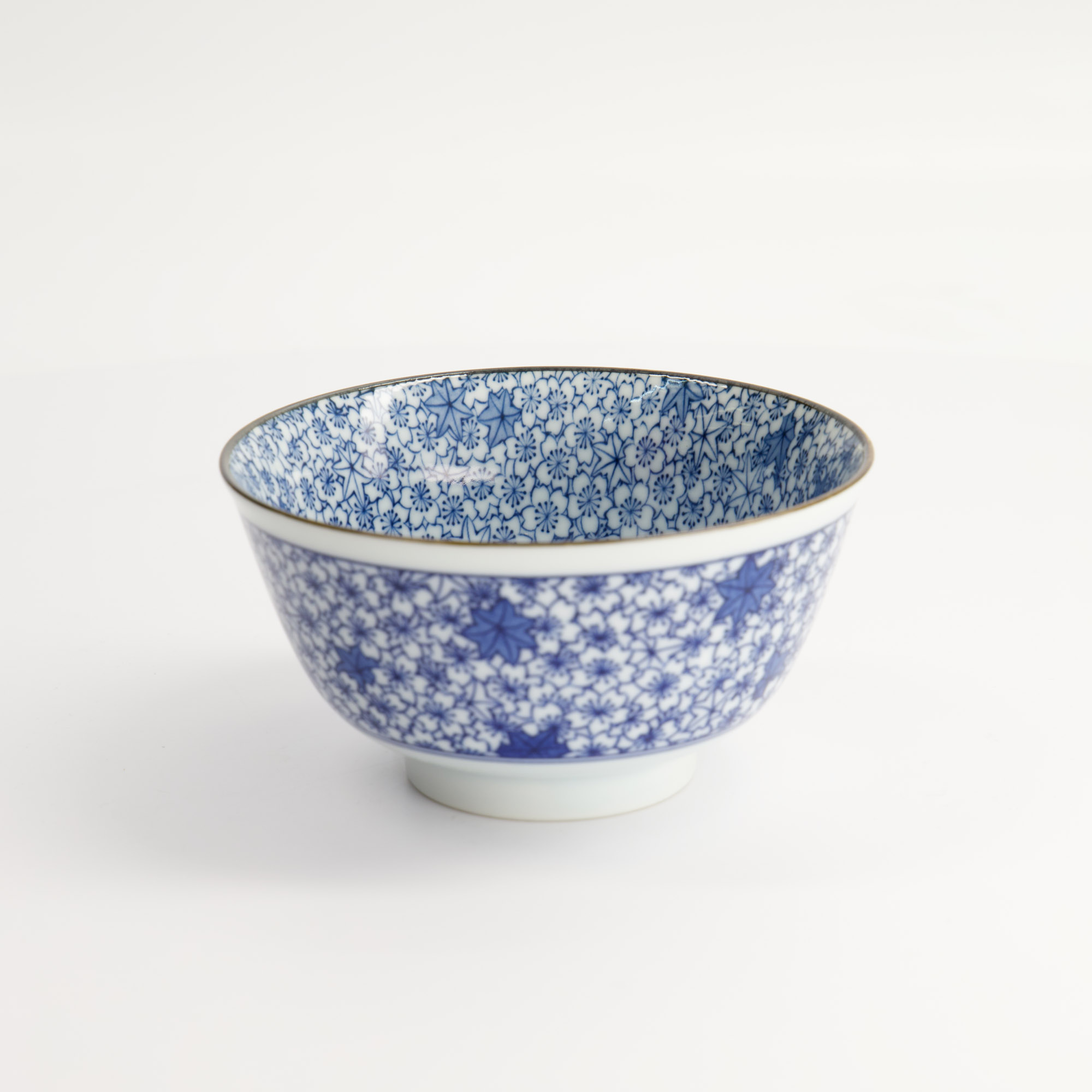 Mixed Bowls 12.8x6.5cm 400ml Hana Chirashi Mu-8459/e 6/48 Gift