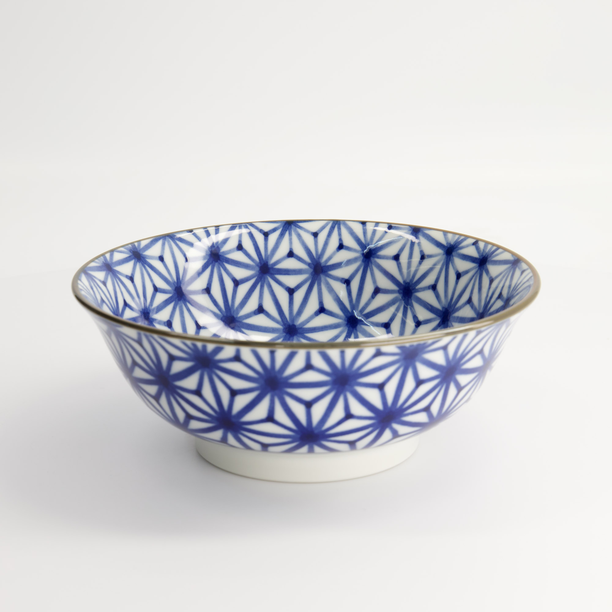 Mixed Bowls 20.5x8cm 1200ml Bl/wh Fk-9399/b 3/24 Gift