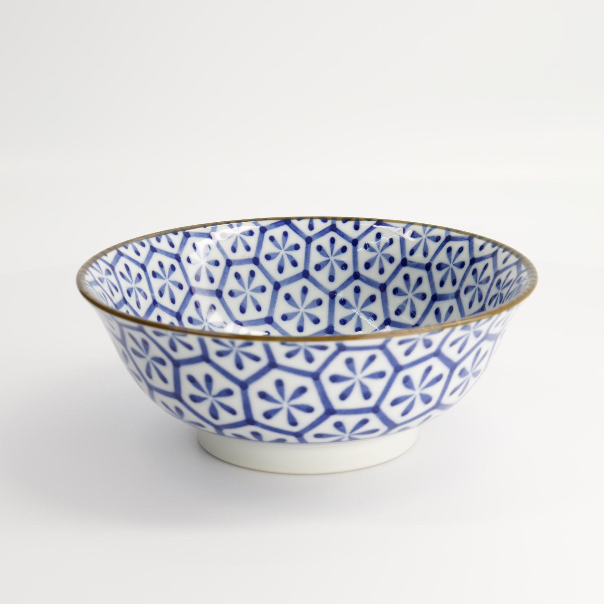 Mixed Bowls 20.5x8cm 1200ml Bl/wh Fk-9399/c 3/24 Gift