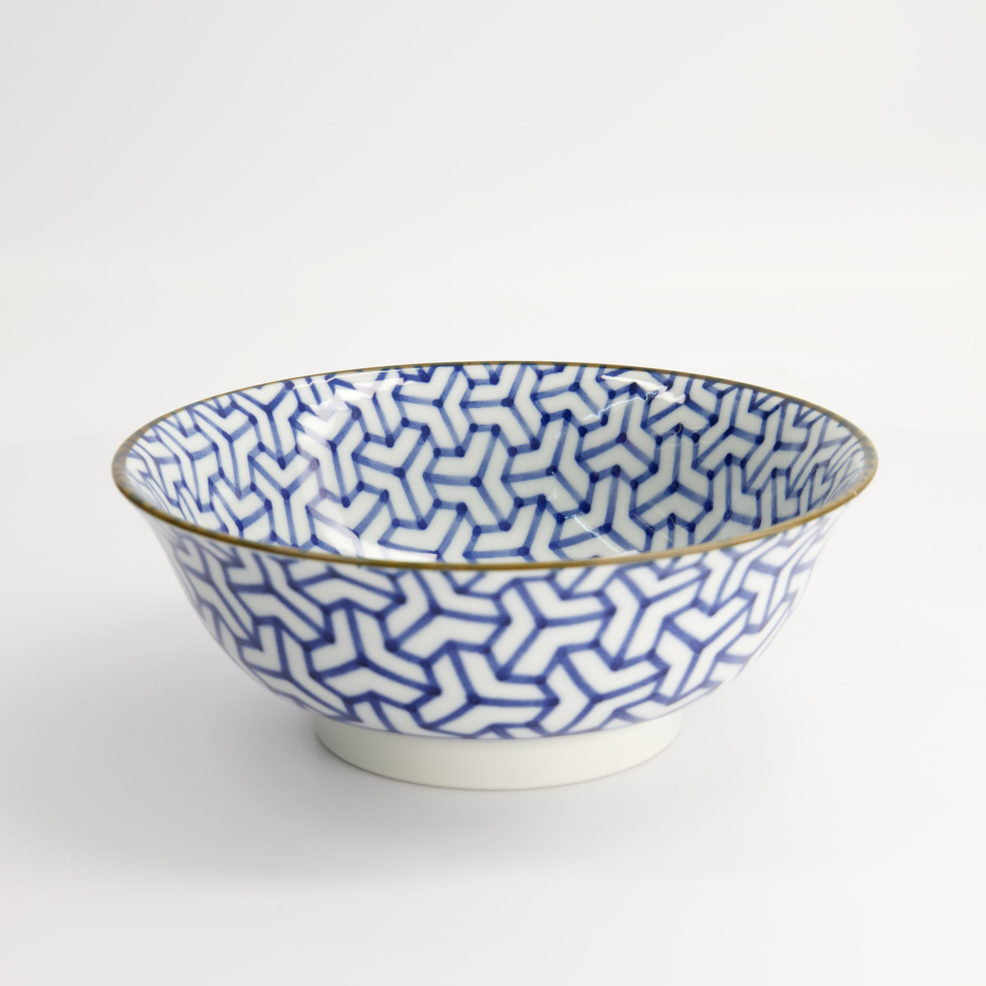 Mixed Bowls 20.5x8cm 1200ml Bl/wh Fk-9399/d 3/24 Gift