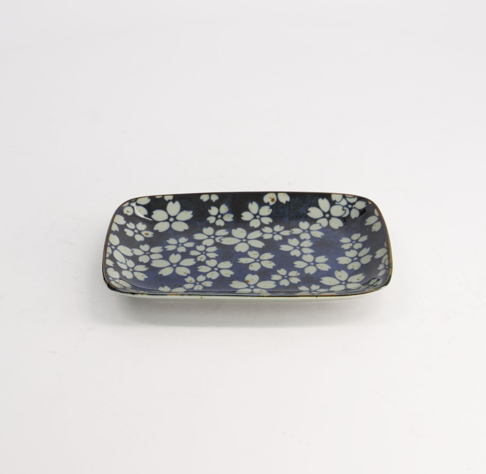 Mixed Plate Square 16.3x10.2cm Sakura Blue  3/72 Gift