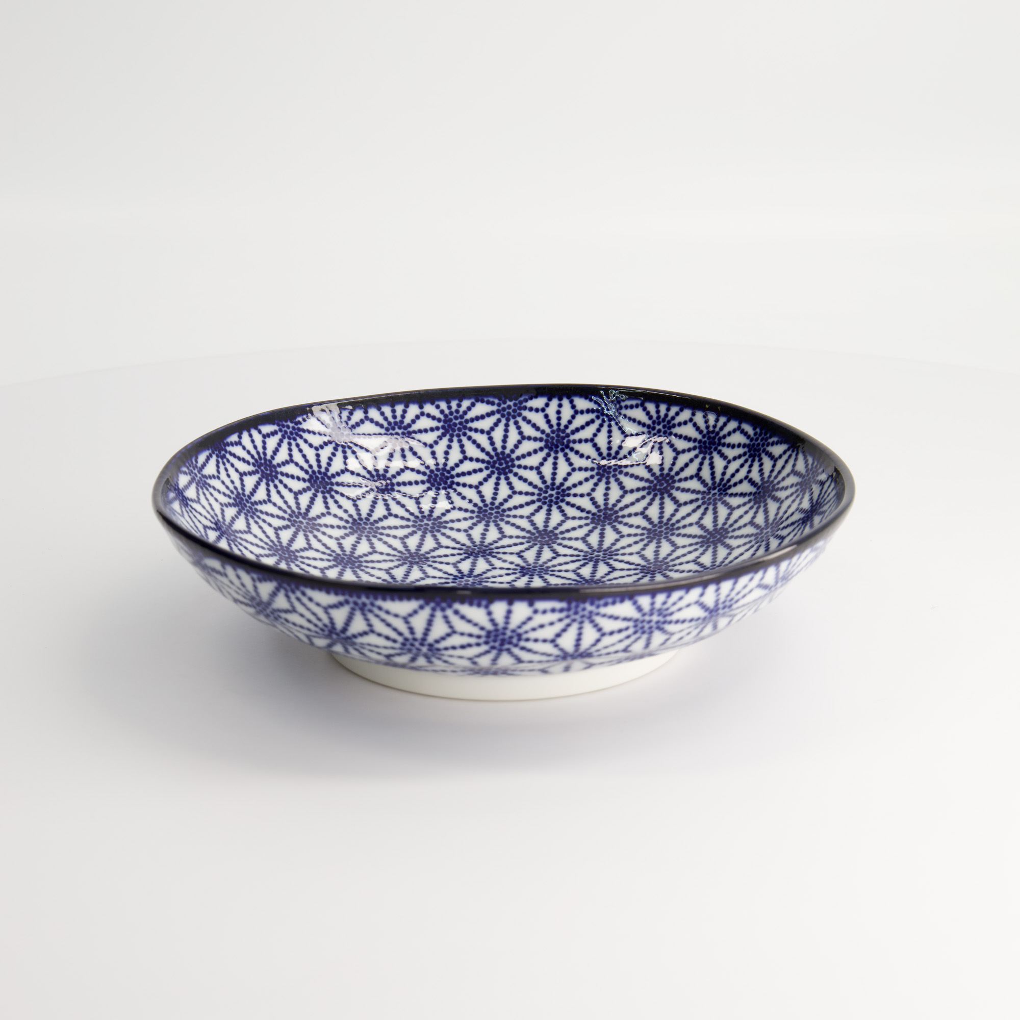 Nippon Blue Pasta Plate 21x5.2cm Star Yw-07/f  3/36 Gift