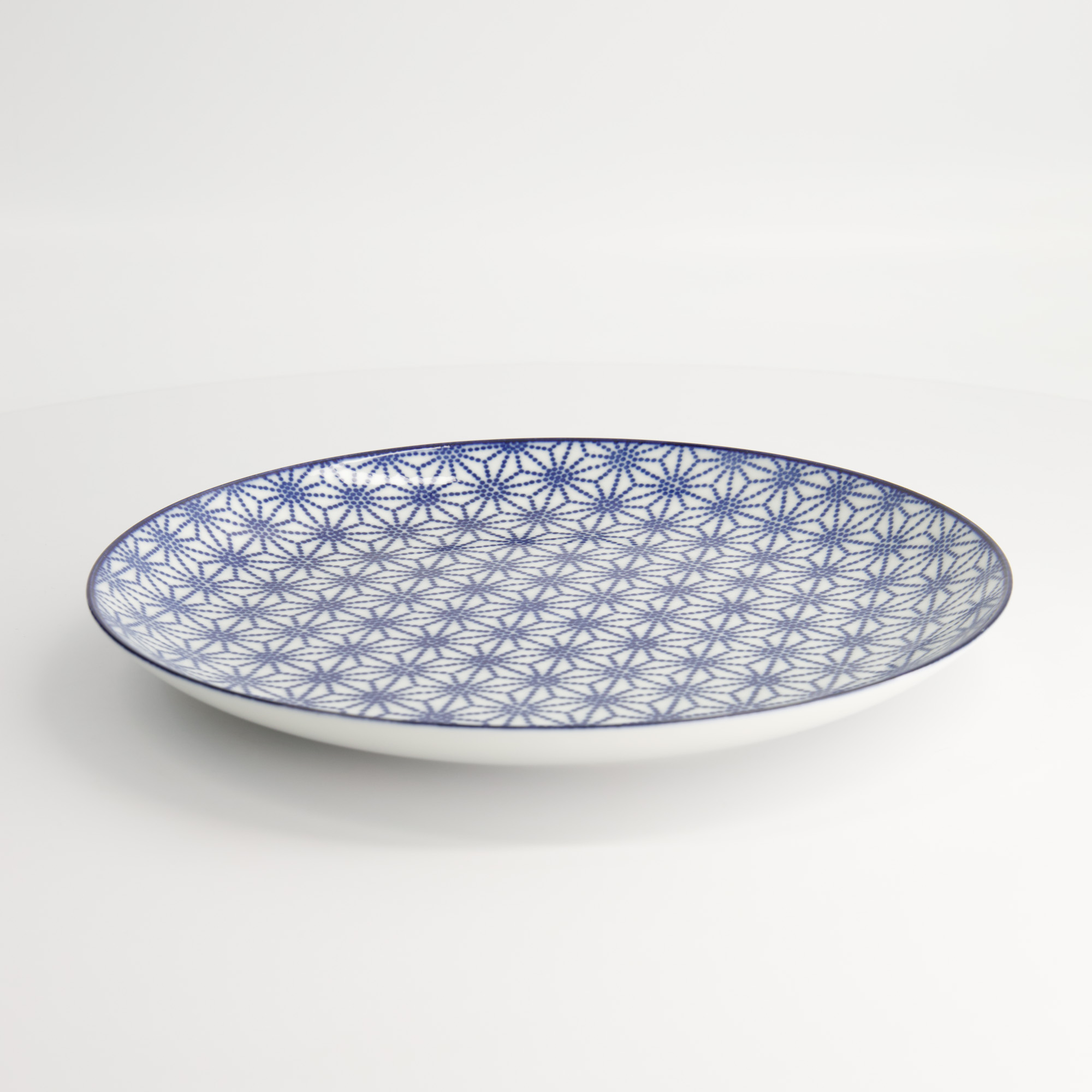 Nippon Blue Plate 25.7x3cm Star Tn-06/f 3/24 Gift