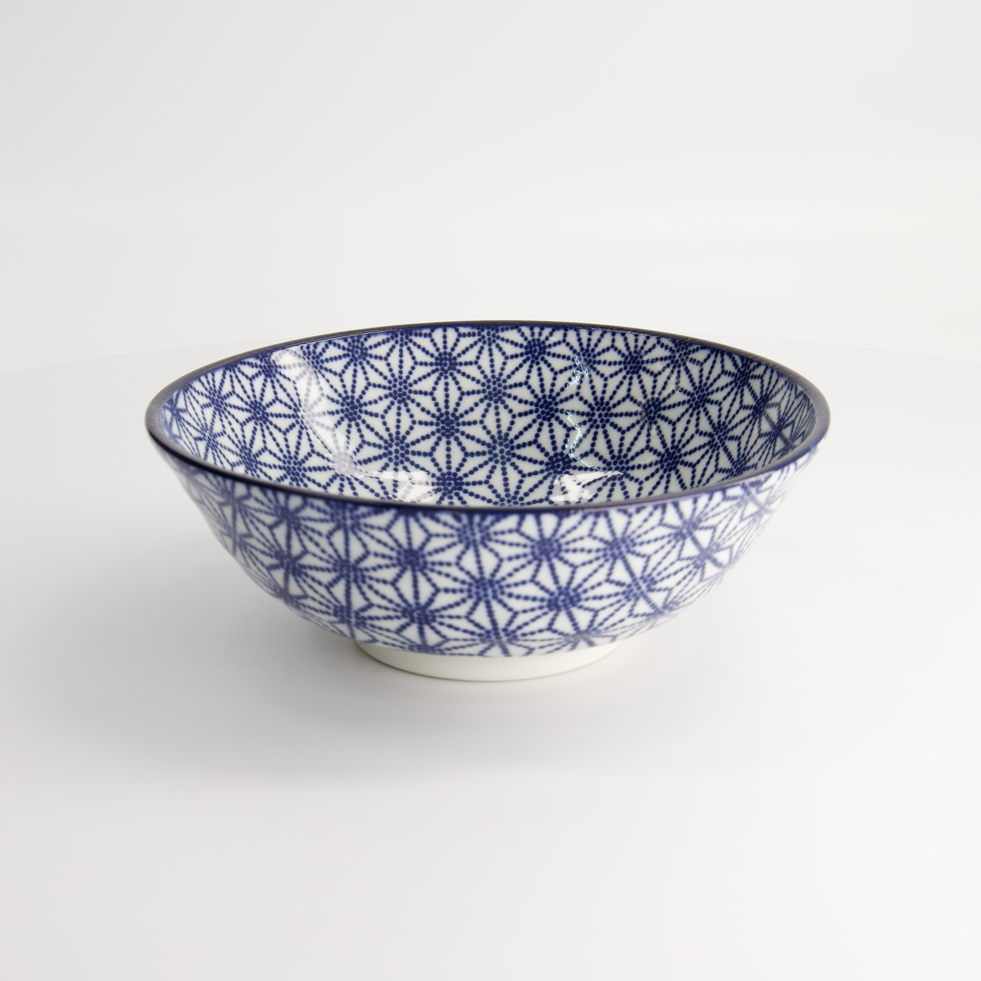 Nippon Blue Ramen Bowl 21x7.8cm 1000ml Star Tn-03/f 3/36 Gift