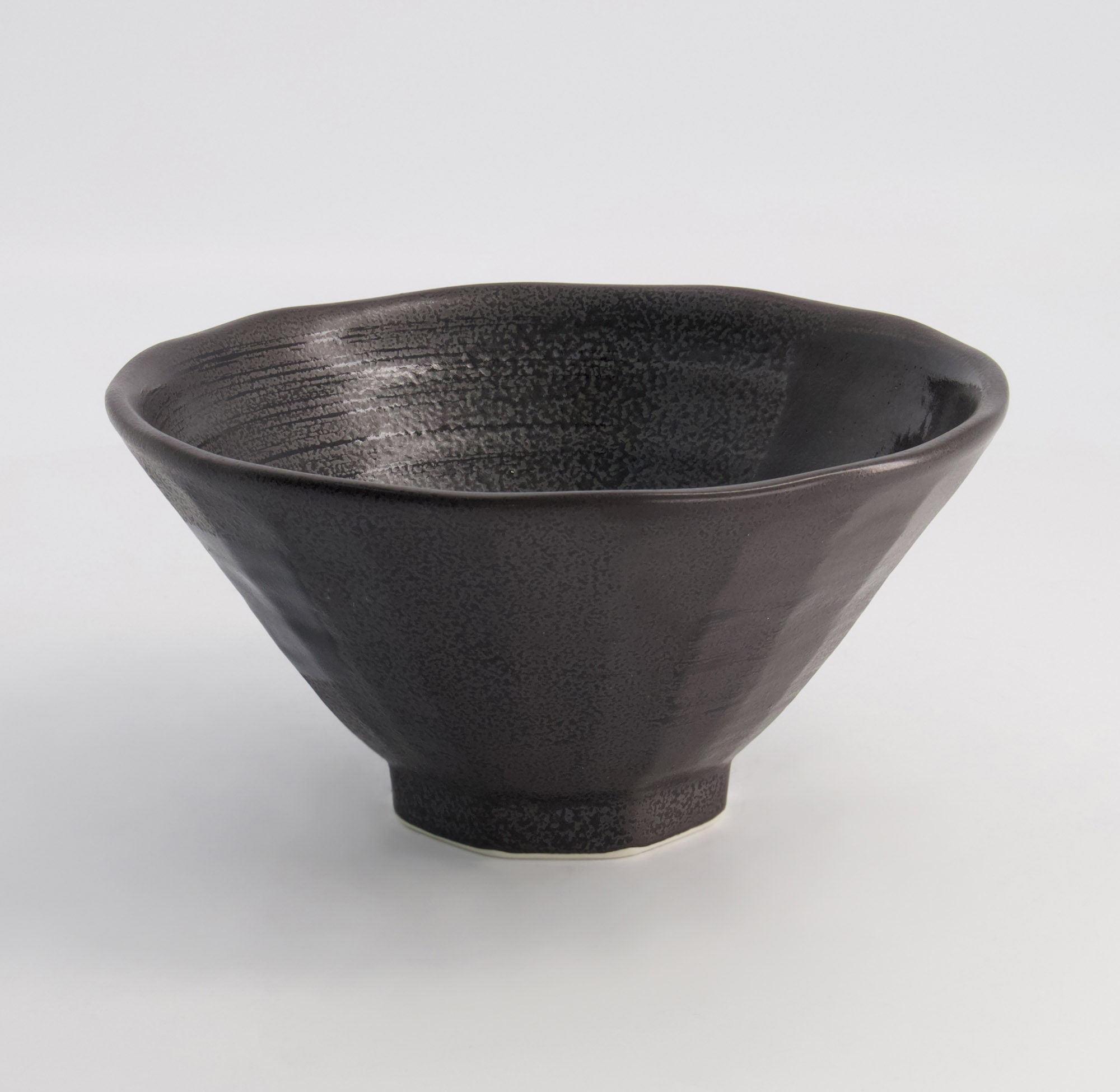 Ramen Bowl Black Brush 19.5x10cm Black 3/24 21205 Gift