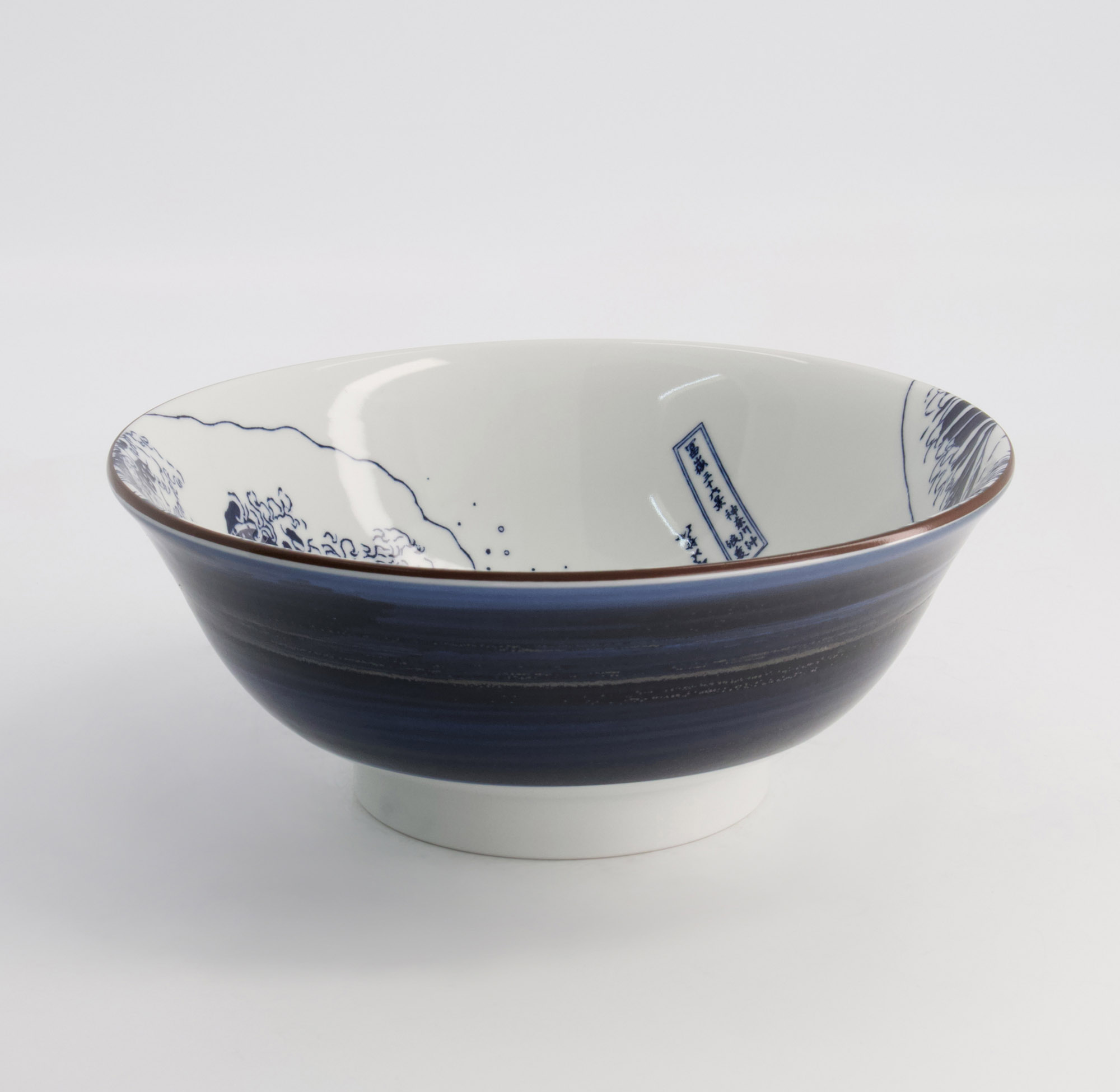 Ramen Bowl Hokusai 21x8.5cm Blue/white 21208 4/24 Gift