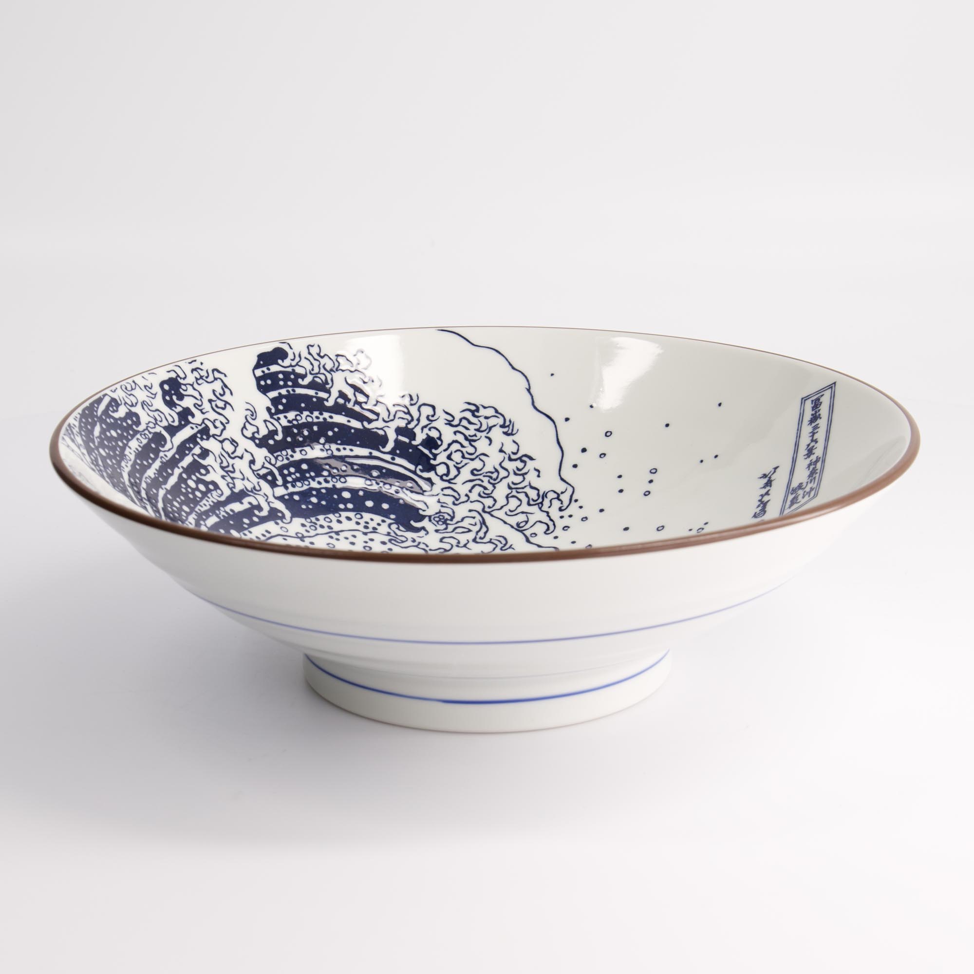 Ramen Bowl Hokusai 24x7.5cm Blue/white 21209 4/24 Gift